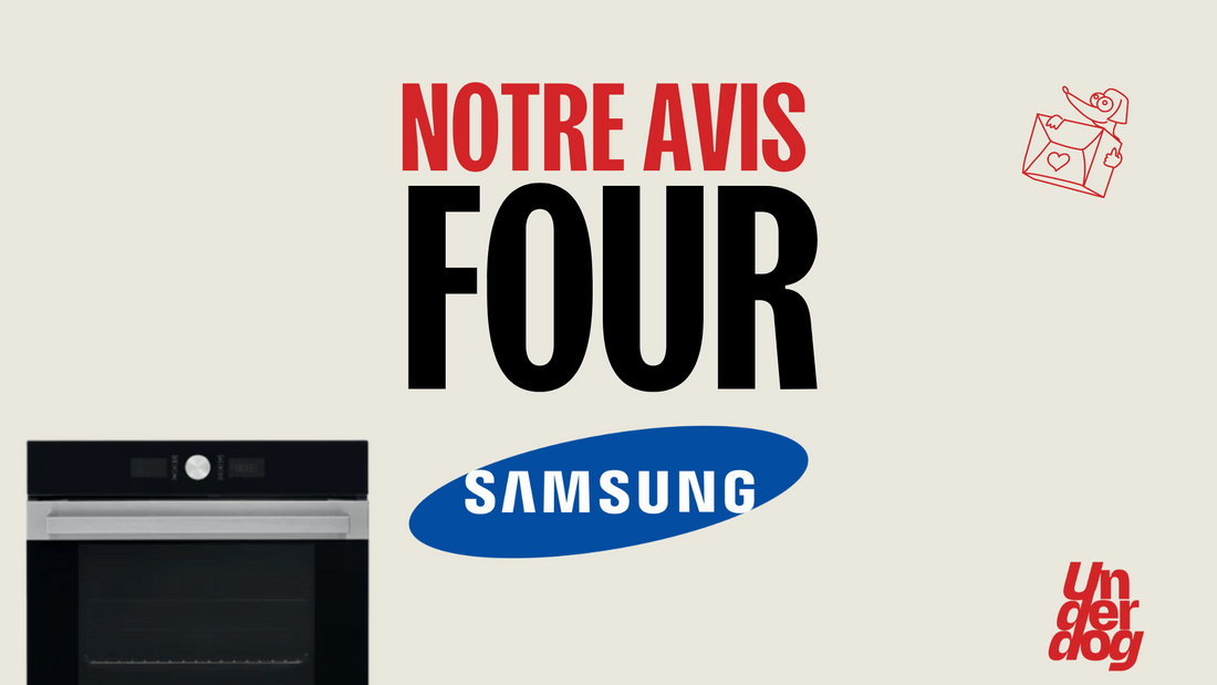 Logo de la marque de four Samsung.