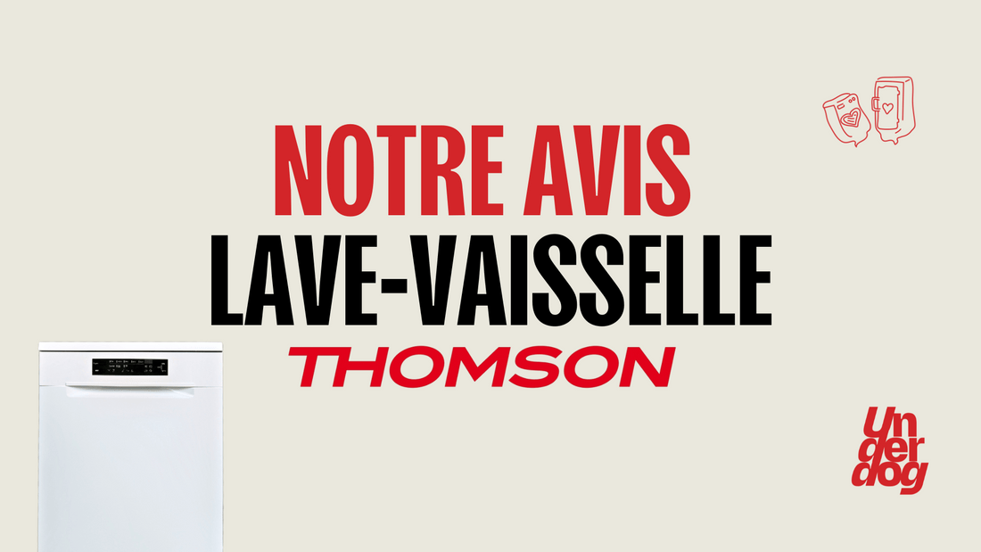 Logo de la marque de lave-vaisselle Thomson.