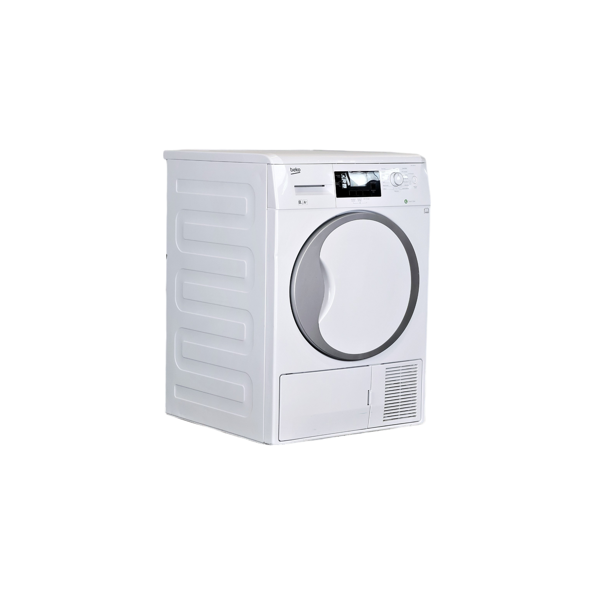Seche-Linge Pompe À Chaleur 8 kg Reconditionné BEKO DPU8341X : vue du côté droit