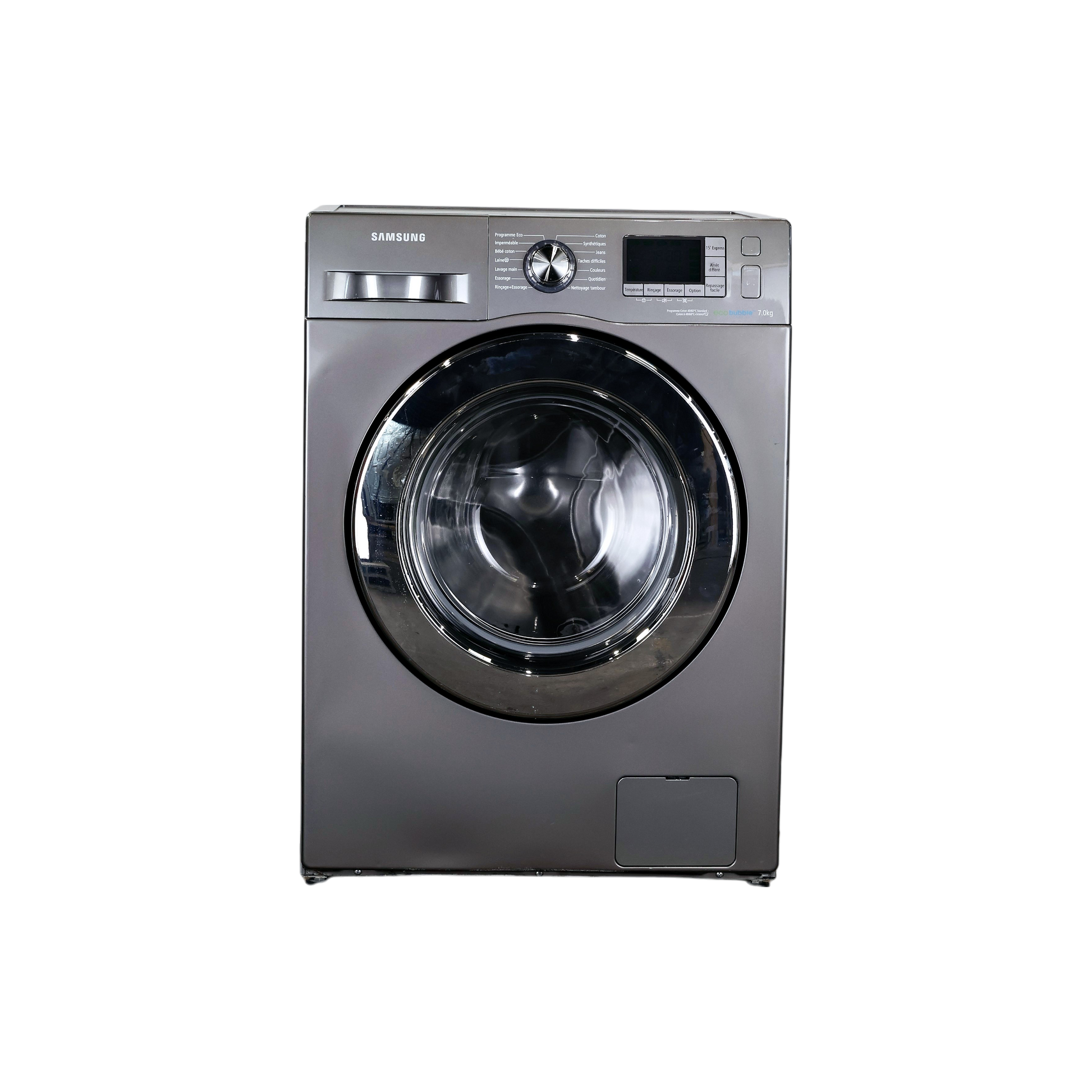 Lave-Linge Hublot 7 kg Reconditionné SAMSUNG WF70F5E5W4X : vue de face