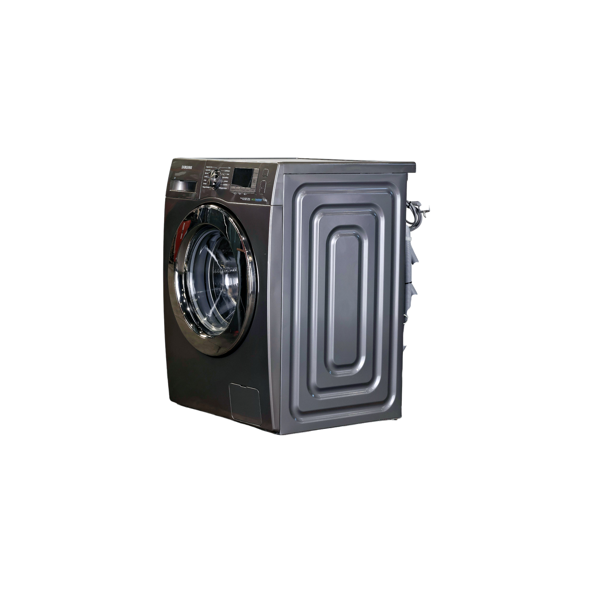 Lave-Linge Hublot 7 kg Reconditionné SAMSUNG WF70F5E5W4X : vue du côté gauche