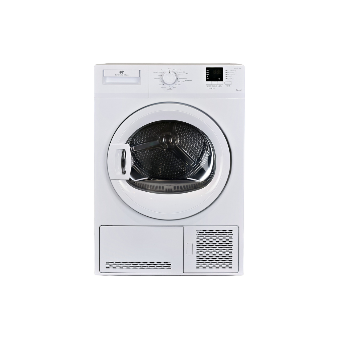 Seche-Linge Condensation 10 kg Reconditionné CONTINENTAL - EDISON CESLCE10W : vue de face