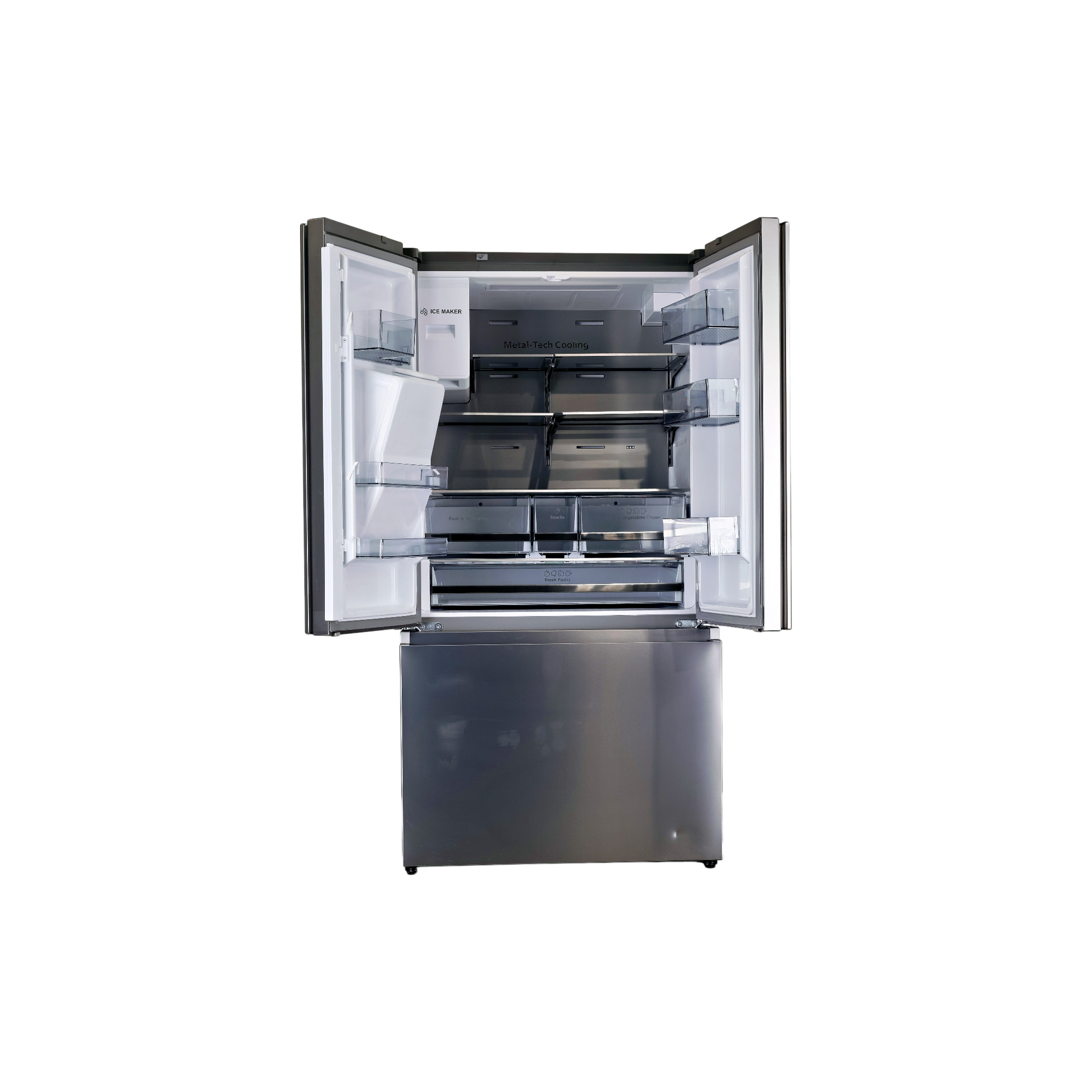 Réfrigérateur Multi-Portes 612 L Reconditionné HISENSE RF793N4SASE : vue de l'intérieur