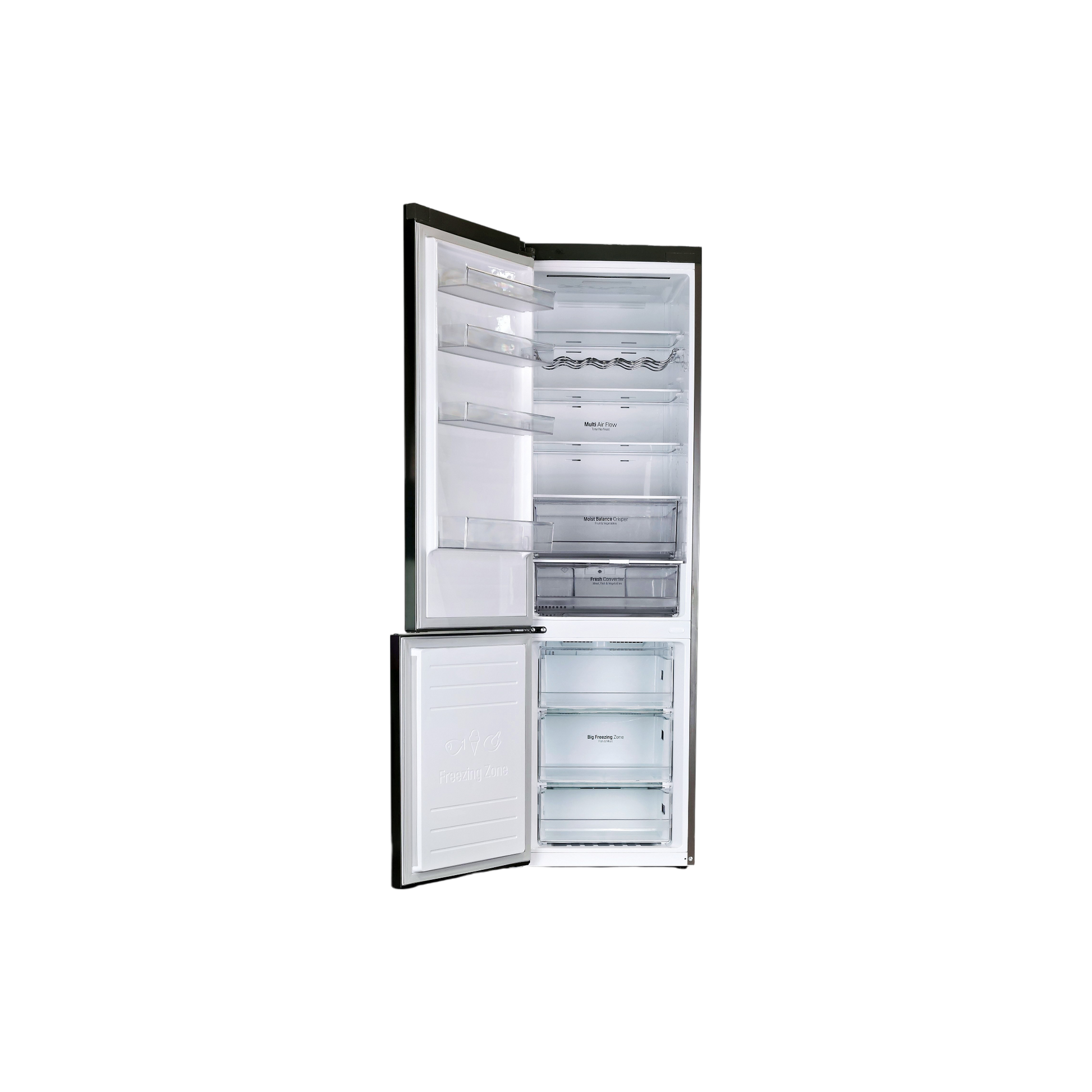 Réfrigérateur Avec Congélateur 384 L Reconditionné LG GBB62PZFFN : vue de l'intérieur