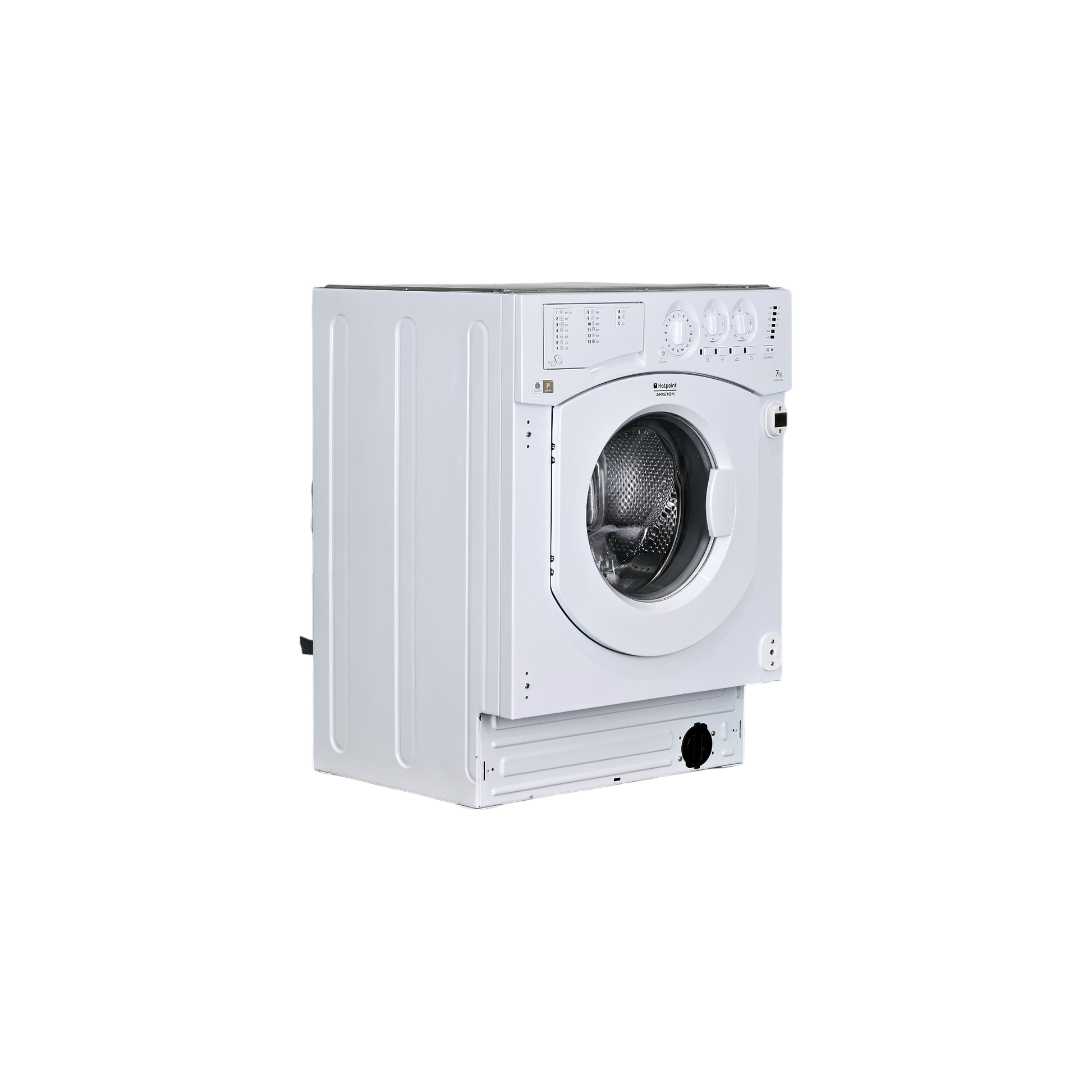 Lave-Linge Hublot 7 kg Reconditionné HOTPOINT ARISTON AWM 129 (EU) : vue du côté droit