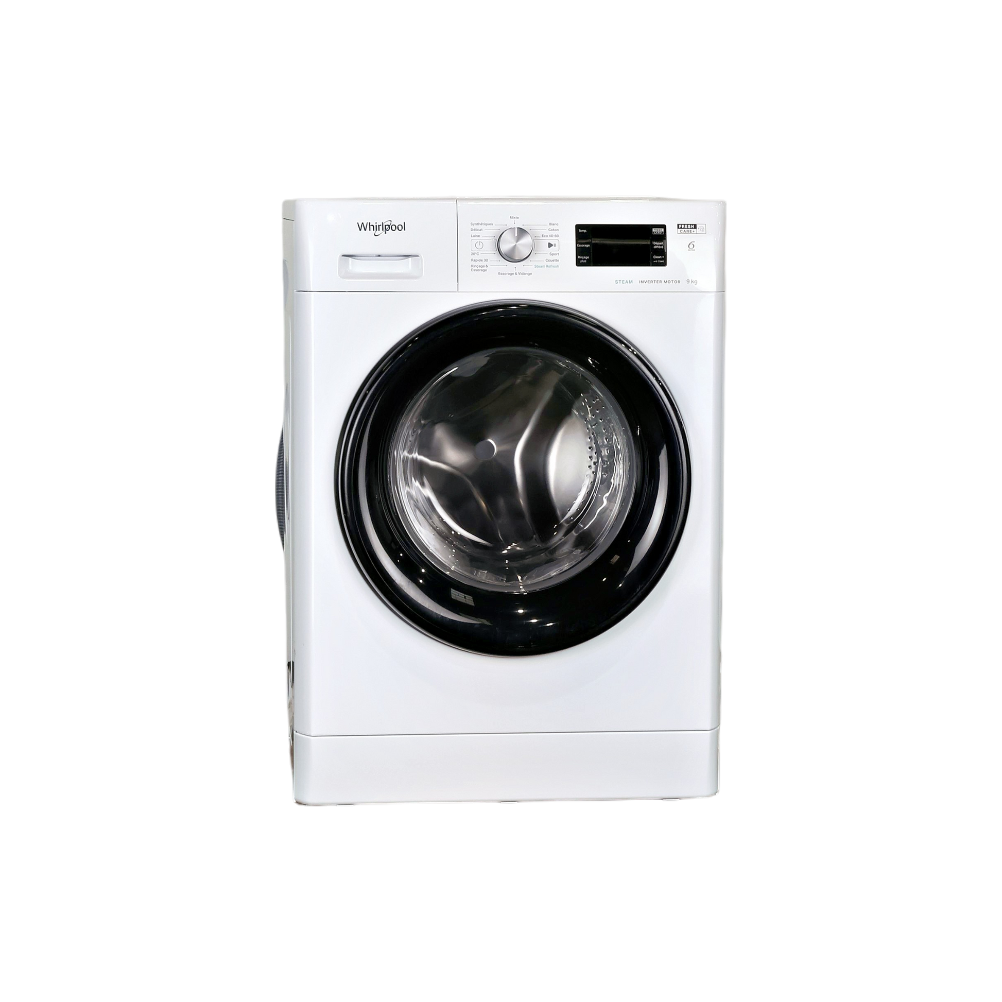 Lave-Linge Hublot 9 kg Reconditionné WHIRLPOOL FFBB9489BVFR : vue de face