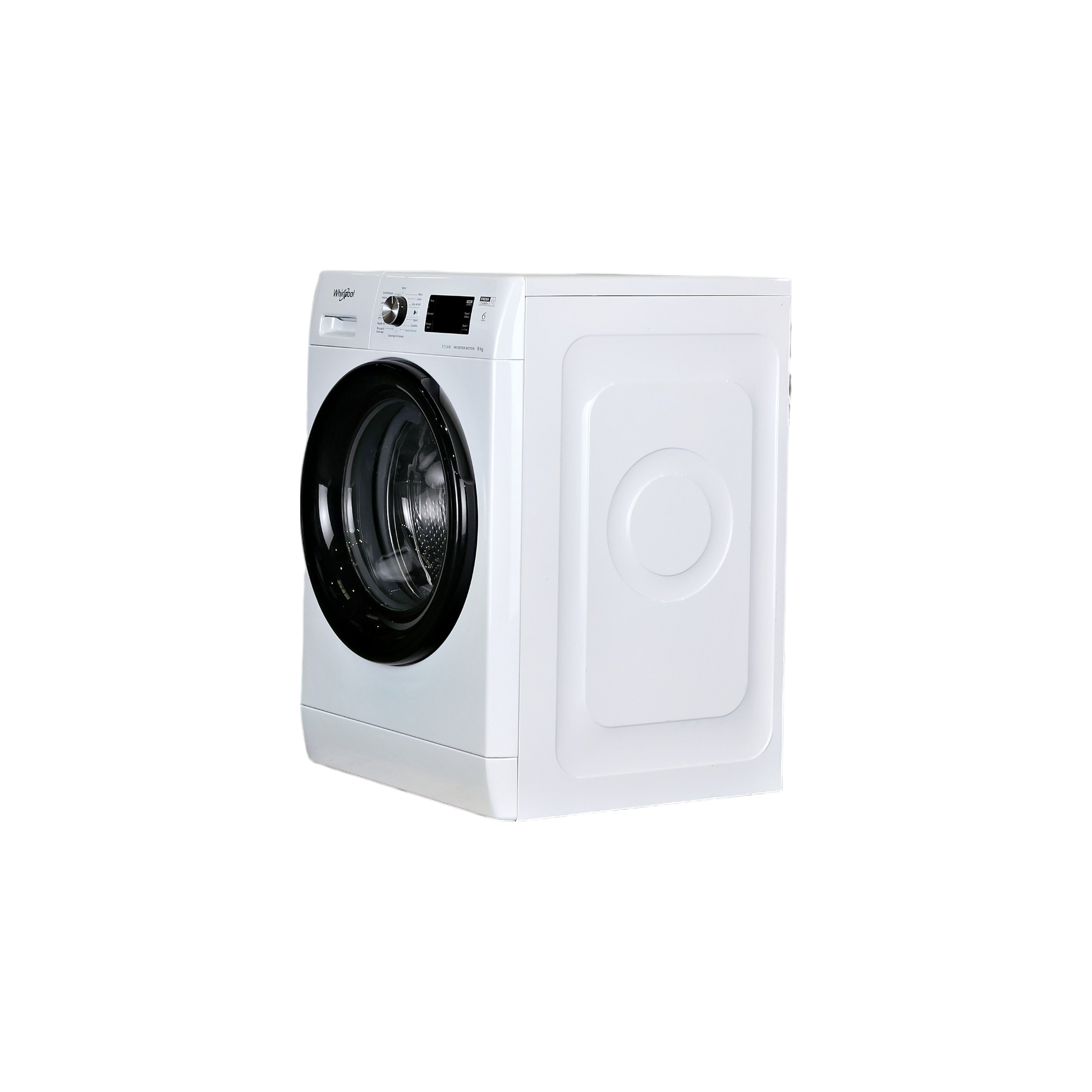 Lave-Linge Hublot 9 kg Reconditionné WHIRLPOOL FFBB9489BVFR : vue du côté gauche