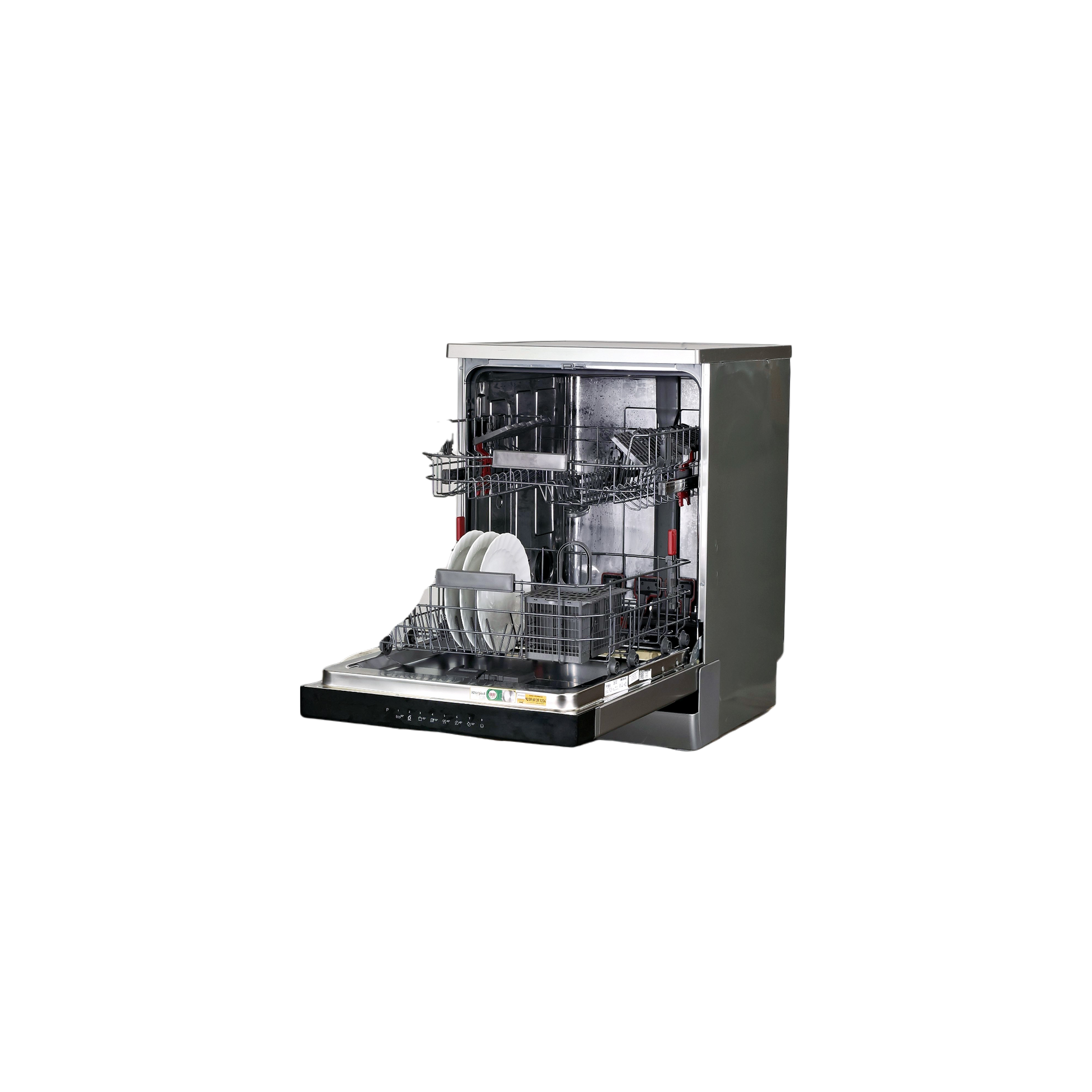 Lave-Vaisselle Pose Libre 14 Cvts Reconditionné WHIRLPOOL WH3FC14BN70X : vue de l'intérieur