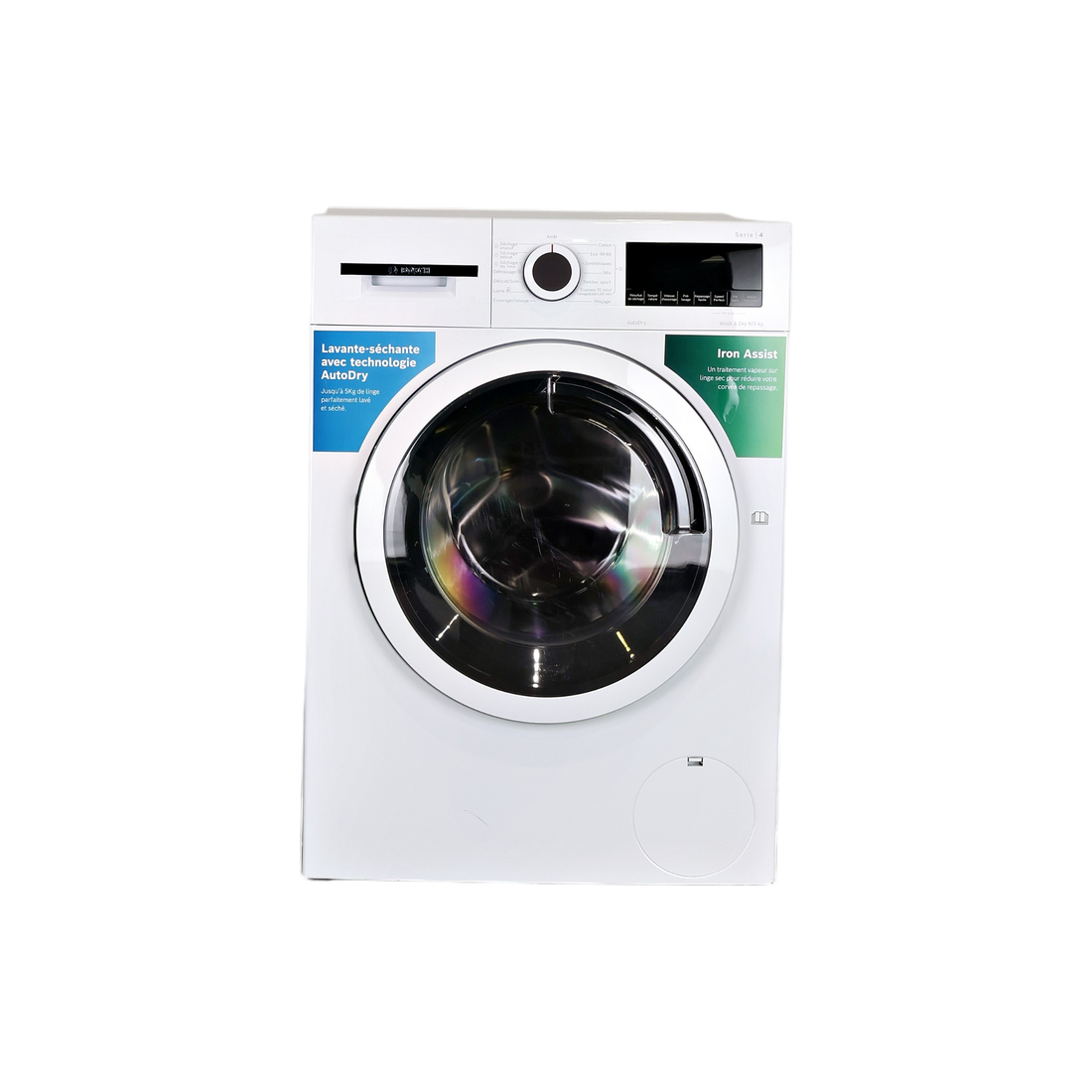 Lave-Linge Sechant 9 kg Reconditionné BOSCH WNA144V0FR : vue de face