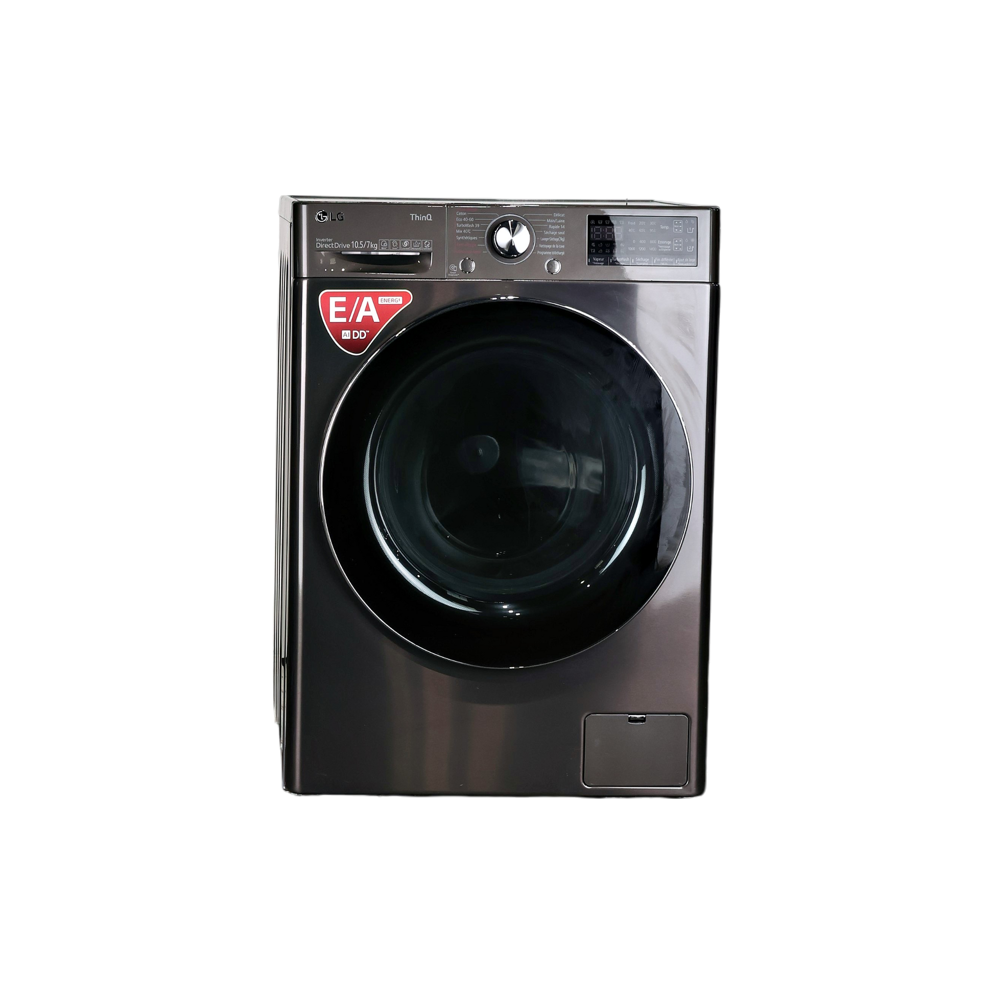 Lave-Linge Sechant 10.5 kg Reconditionné LG F174V72BSTA : vue de face