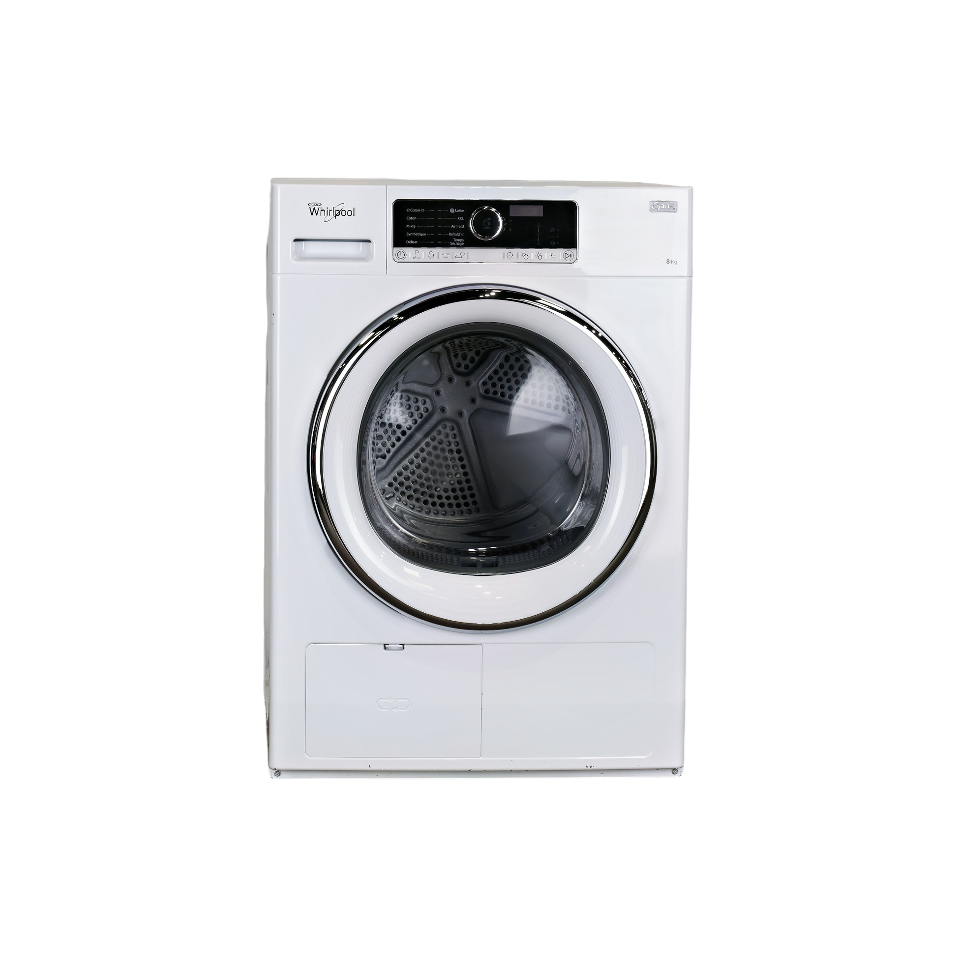 Seche-Linge Pompe À Chaleur 8 kg Reconditionné WHIRLPOOL HSCX 80421 : vue de face