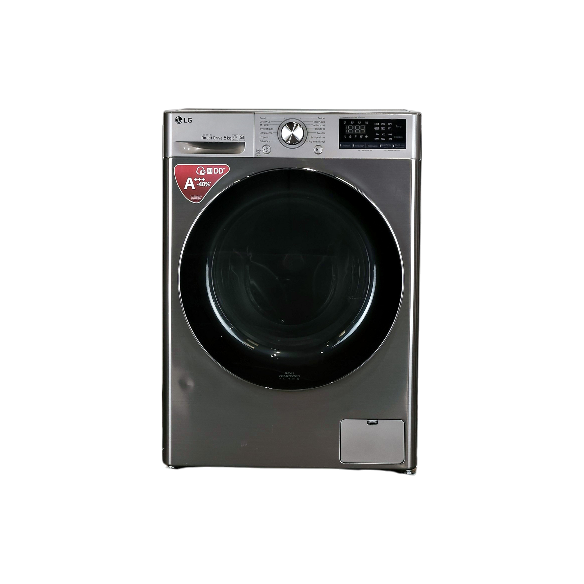 Lave-Linge Hublot 8 kg Reconditionné LG F84N52T : vue de face