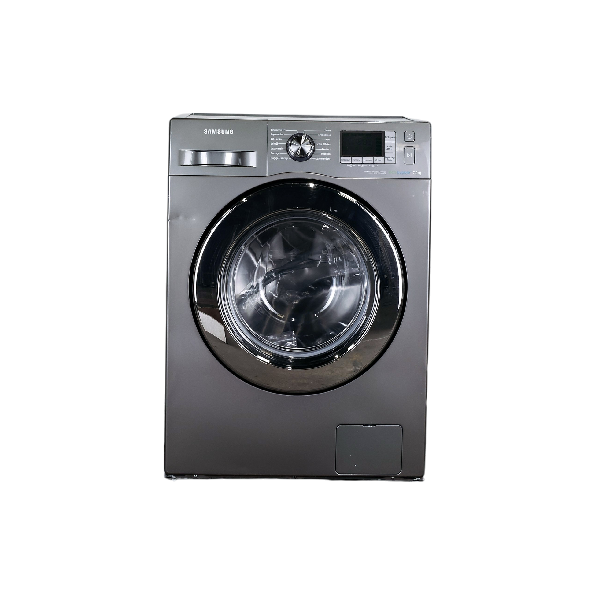 Lave-Linge Hublot 7 kg Reconditionné SAMSUNG WF70F5E5W4X : vue de face