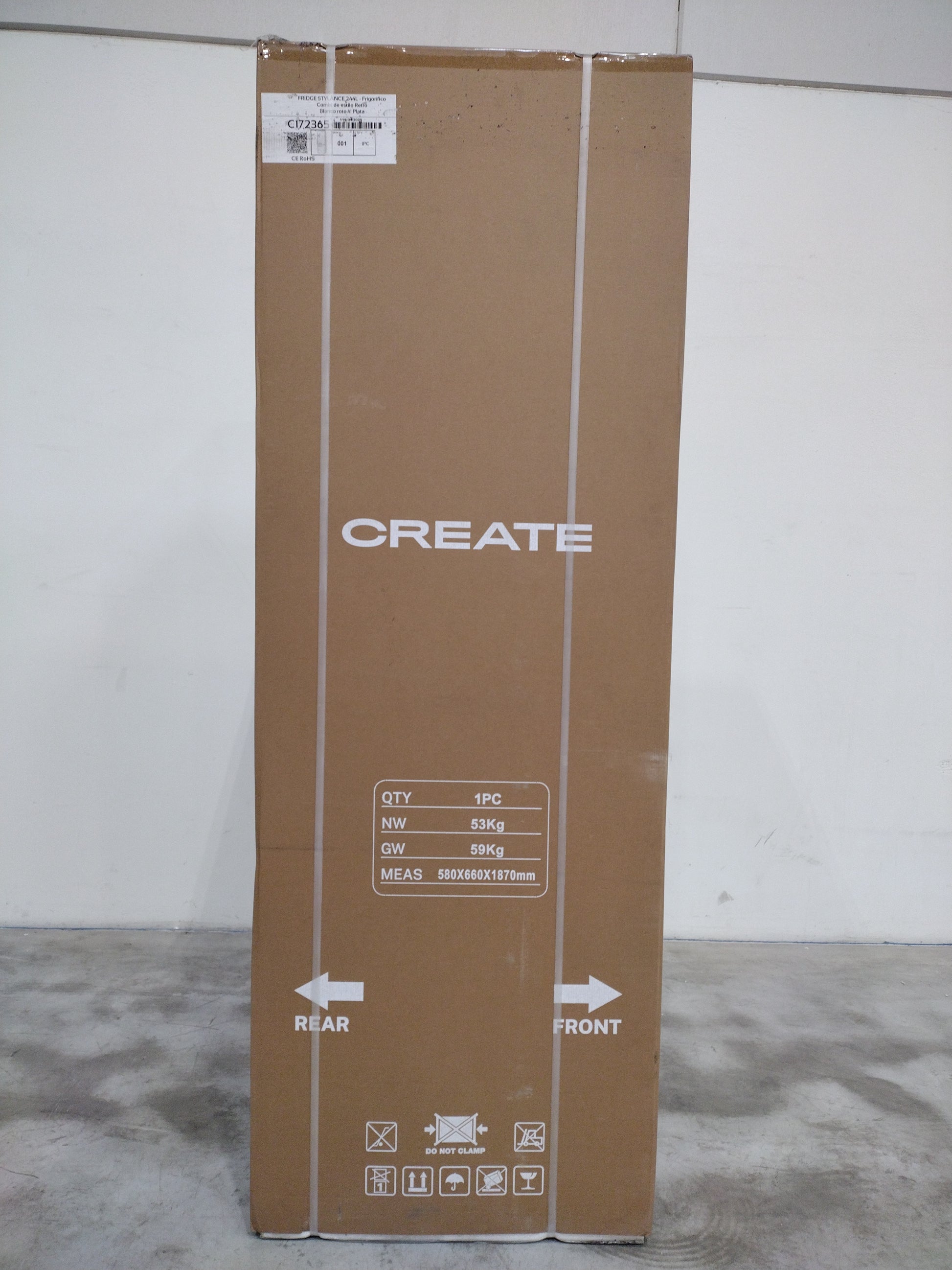 Réfrigérateur Avec Congélateur 244 L Reconditionné CREATE STYLANCE 244L : détails