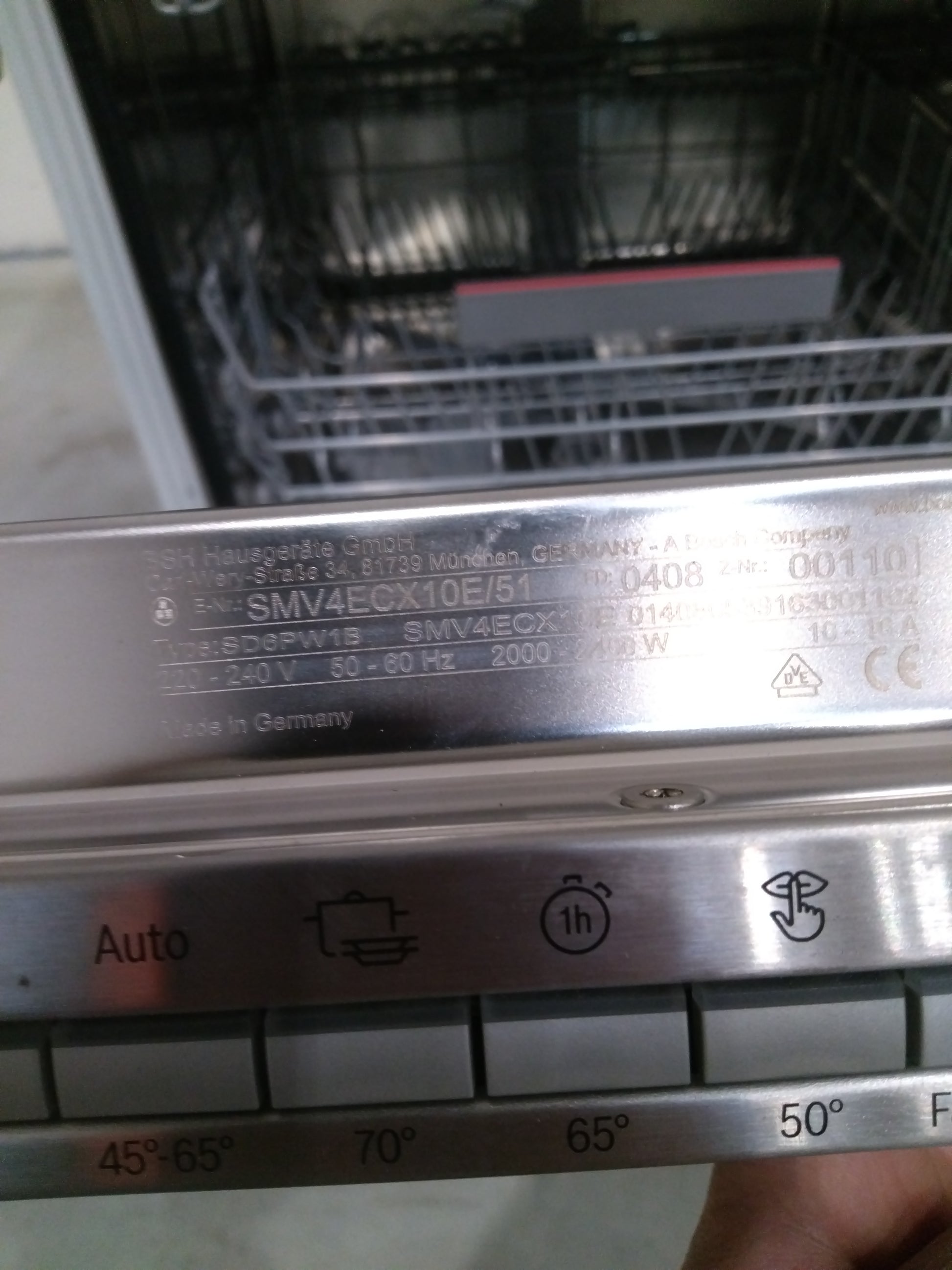 Lave-Vaisselle Encastrable 14 Cvts Reconditionné BOSCH SMV4ECX10E : détails