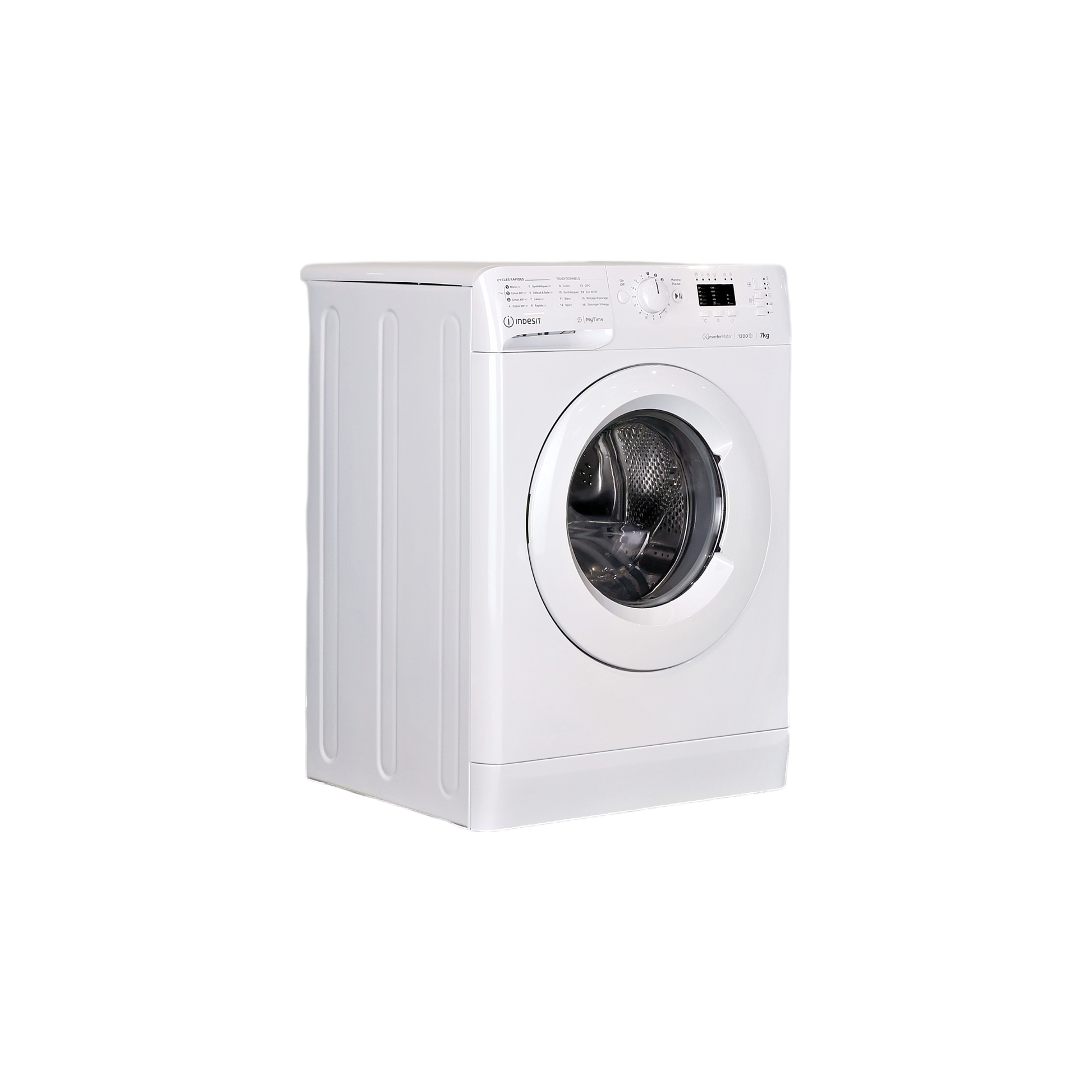 Lave-Linge Hublot 7 kg Reconditionné INDESIT MTWA71296WFR : vue du côté droit