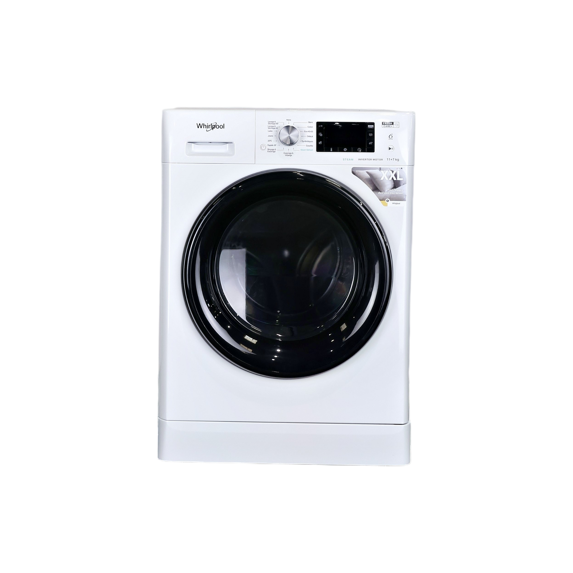 Lave-Linge Sechant 11 kg Reconditionné WHIRLPOOL FFDB1174489BVFR : vue de face