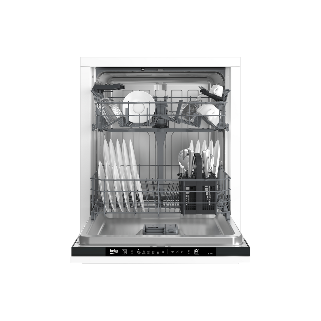 Lave-Vaisselle Encastrable 14 Cvts Reconditionné BEKO DIN36430 : vue de face