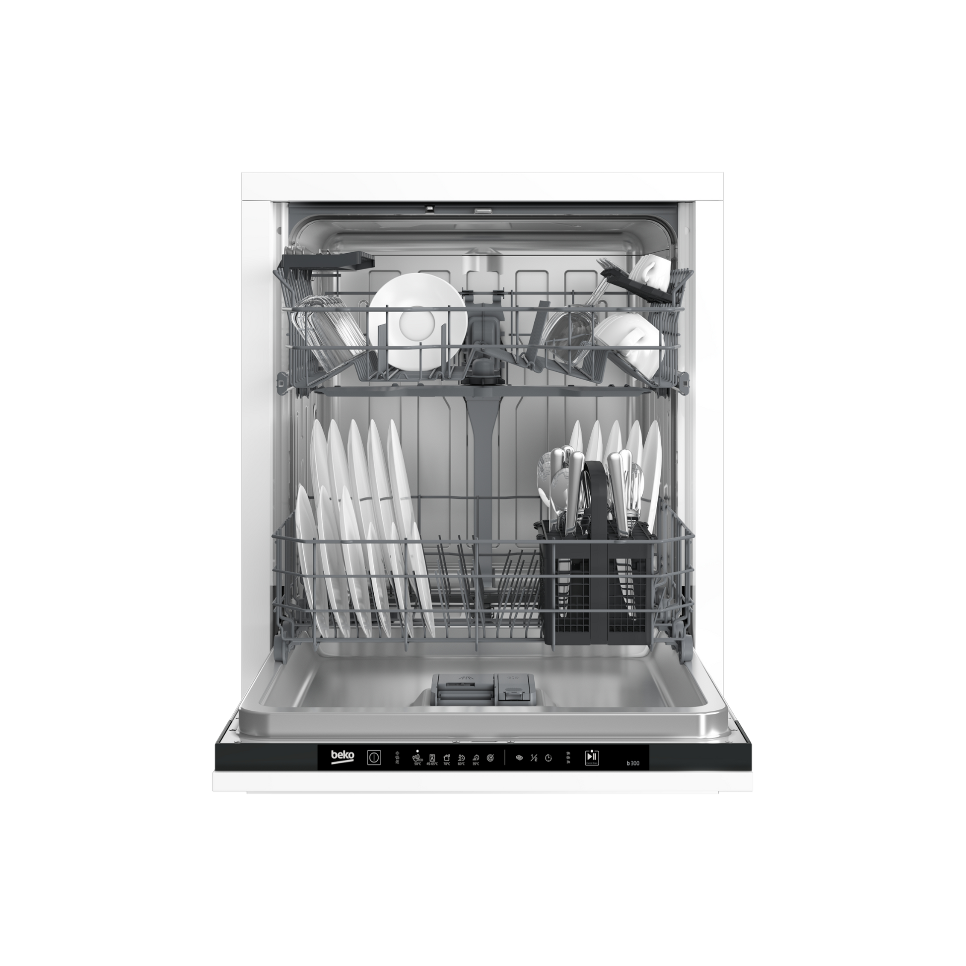 Lave-Vaisselle Encastrable 14 Cvts Reconditionné BEKO DIN36430 : vue de face