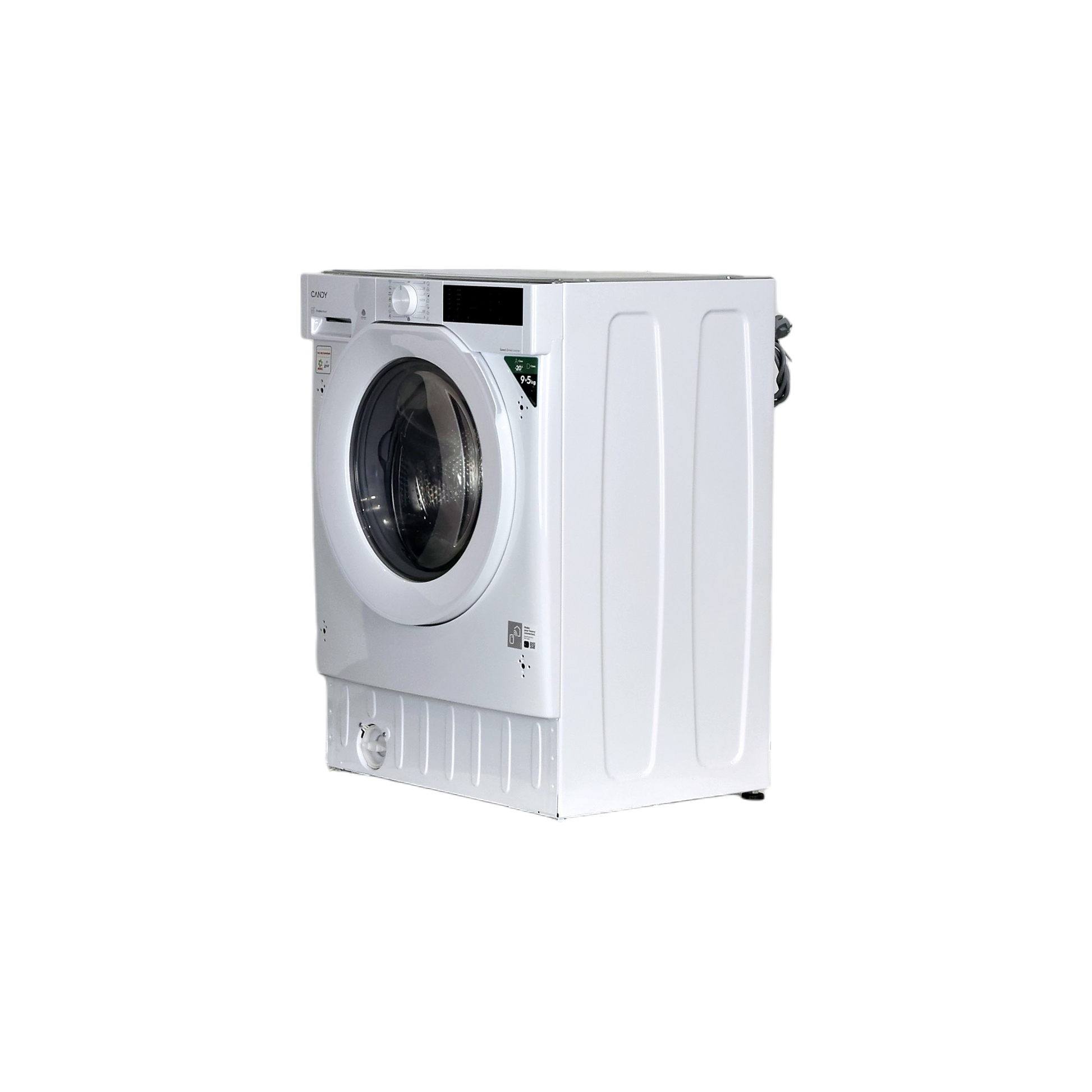 Lave-Linge Sechant 9 kg Reconditionné CANDY BC4S485M4D8-S : vue du côté gauche