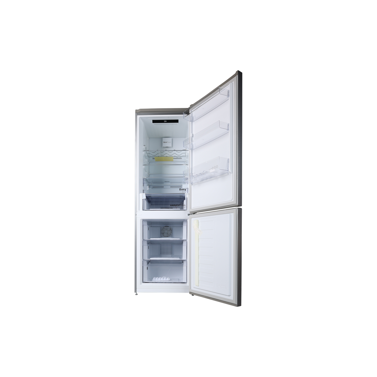 Réfrigérateur Avec Congélateur 323 L Reconditionné BEKO RCNE366E60ZXBN : vue de l'intérieur