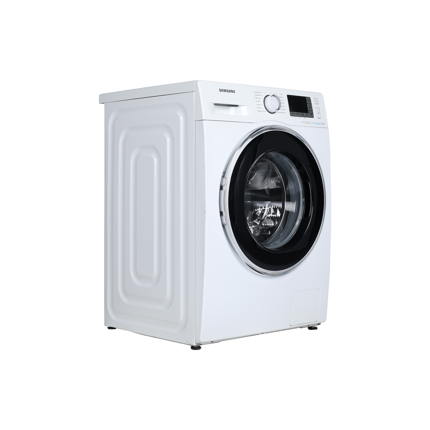 Lave-Linge Hublot 8 kg Reconditionné SAMSUNG WF80F5EBW4W : vue du côté gauche