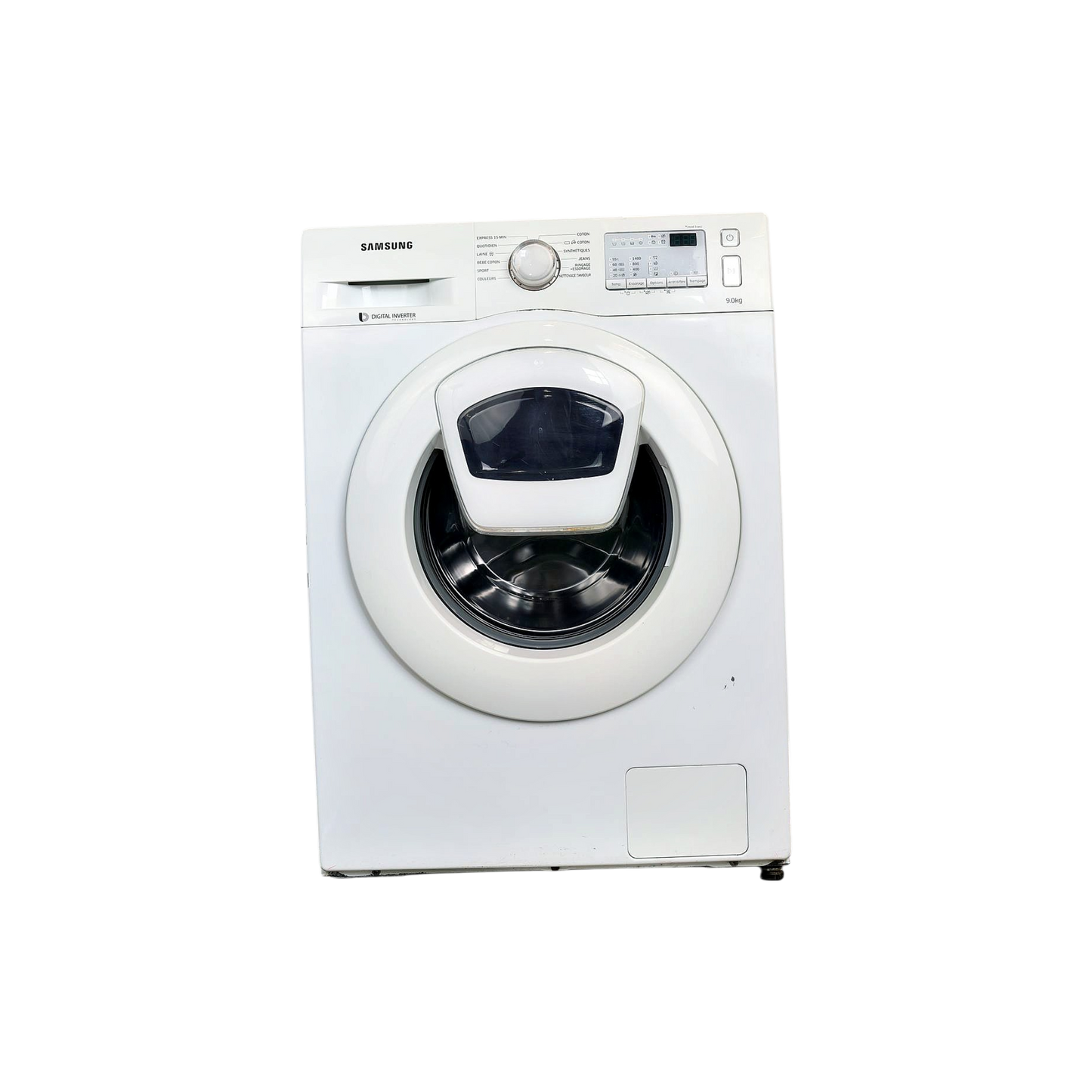 Lave-Linge Hublot 9 kg Reconditionné SAMSUNG WW90K4437YW : vue de face
