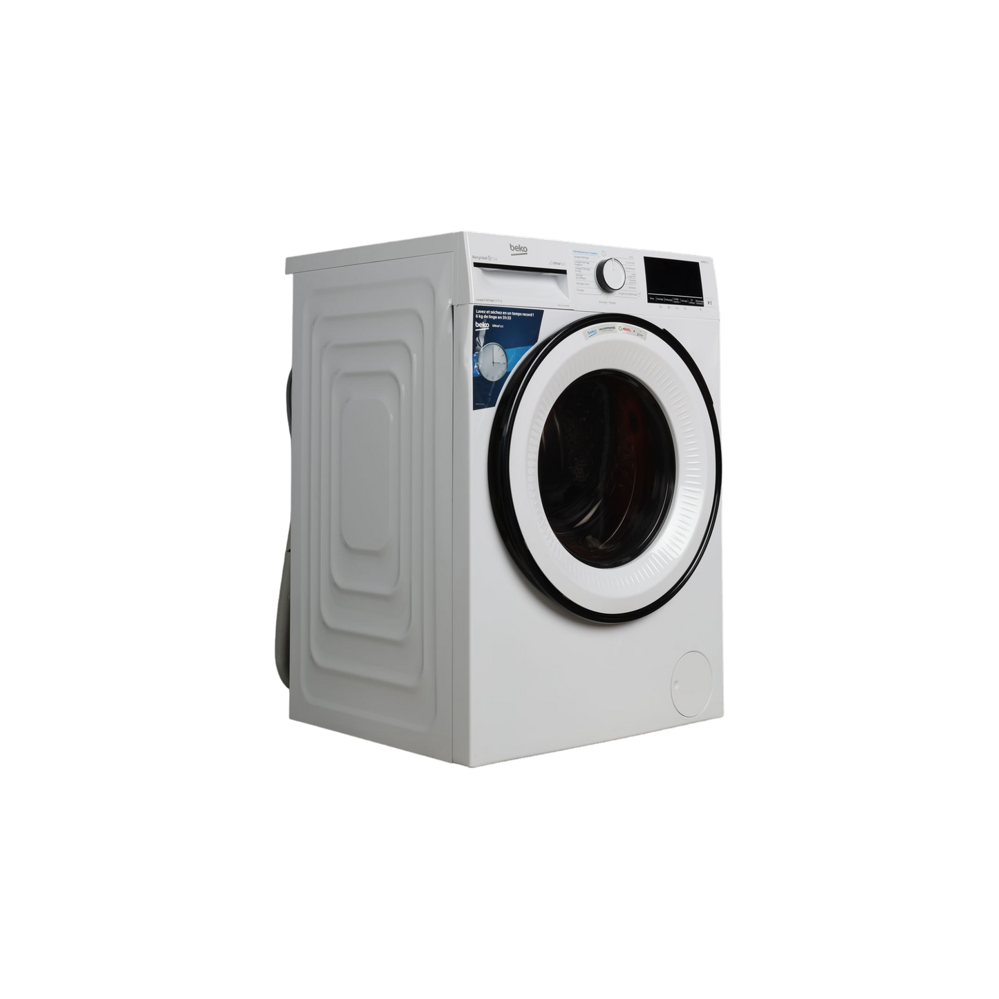 Lave-Linge Sechant 10 kg Reconditionné BEKO B3YDFT51044W : vue du côté gauche
