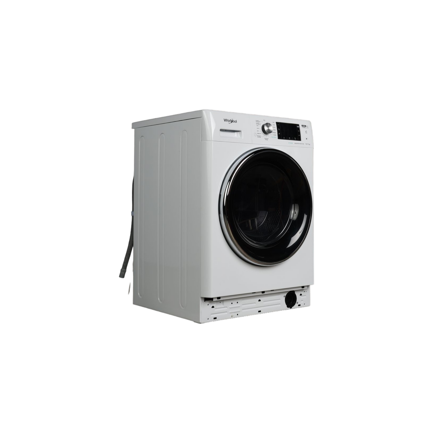 Lave-Linge Sechant 10 kg Reconditionné WHIRLPOOL FFWDD1074269BCVFR : vue du côté gauche