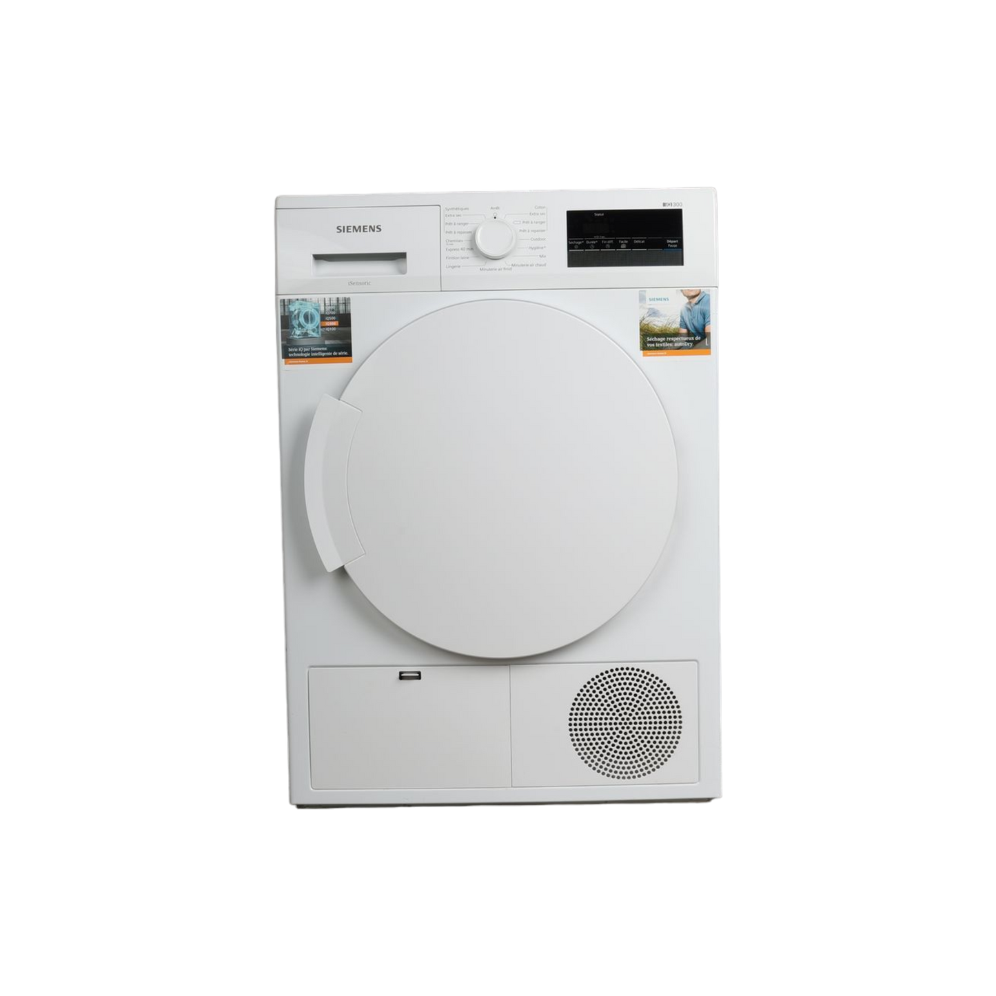 Seche-Linge Condensation 8 kg Reconditionné SIEMENS WT43N201FF : vue du côté droit