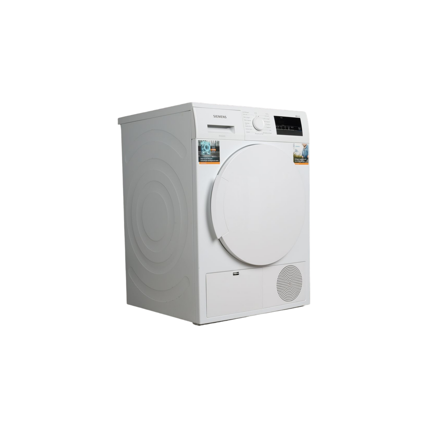 Seche-Linge Condensation 8 kg Reconditionné SIEMENS WT43N201FF : vue du côté gauche
