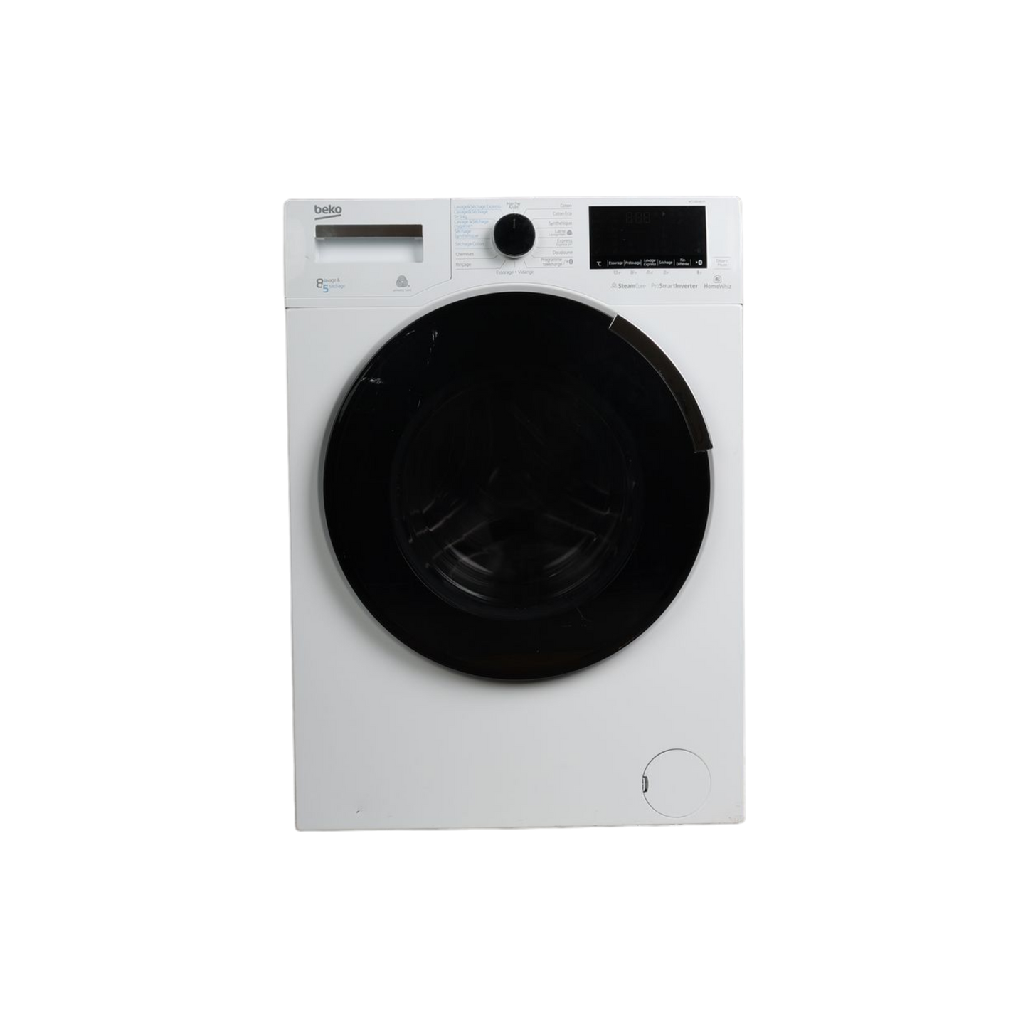 Lave-Linge Sechant 8 kg Reconditionné BEKO WTLD81467P : vue de face