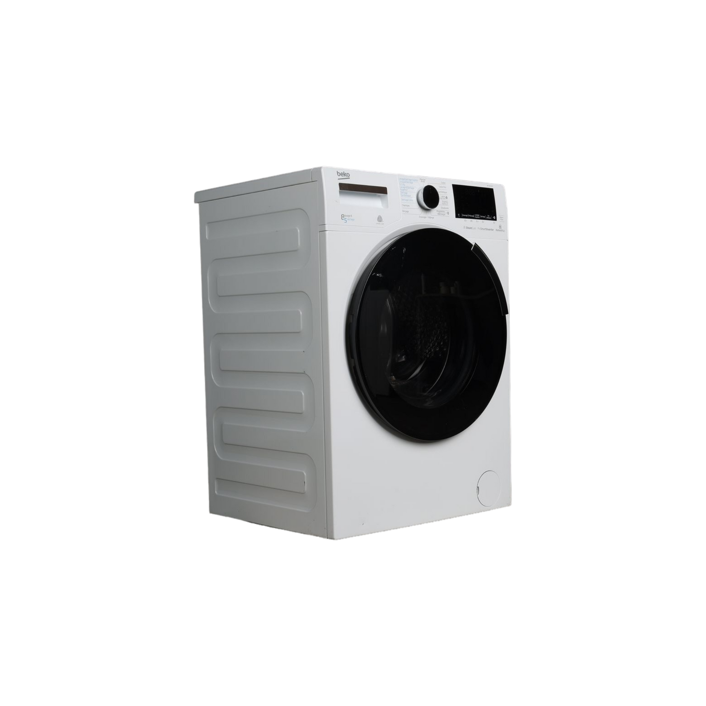Lave-Linge Sechant 8 kg Reconditionné BEKO WTLD81467P : vue du côté gauche