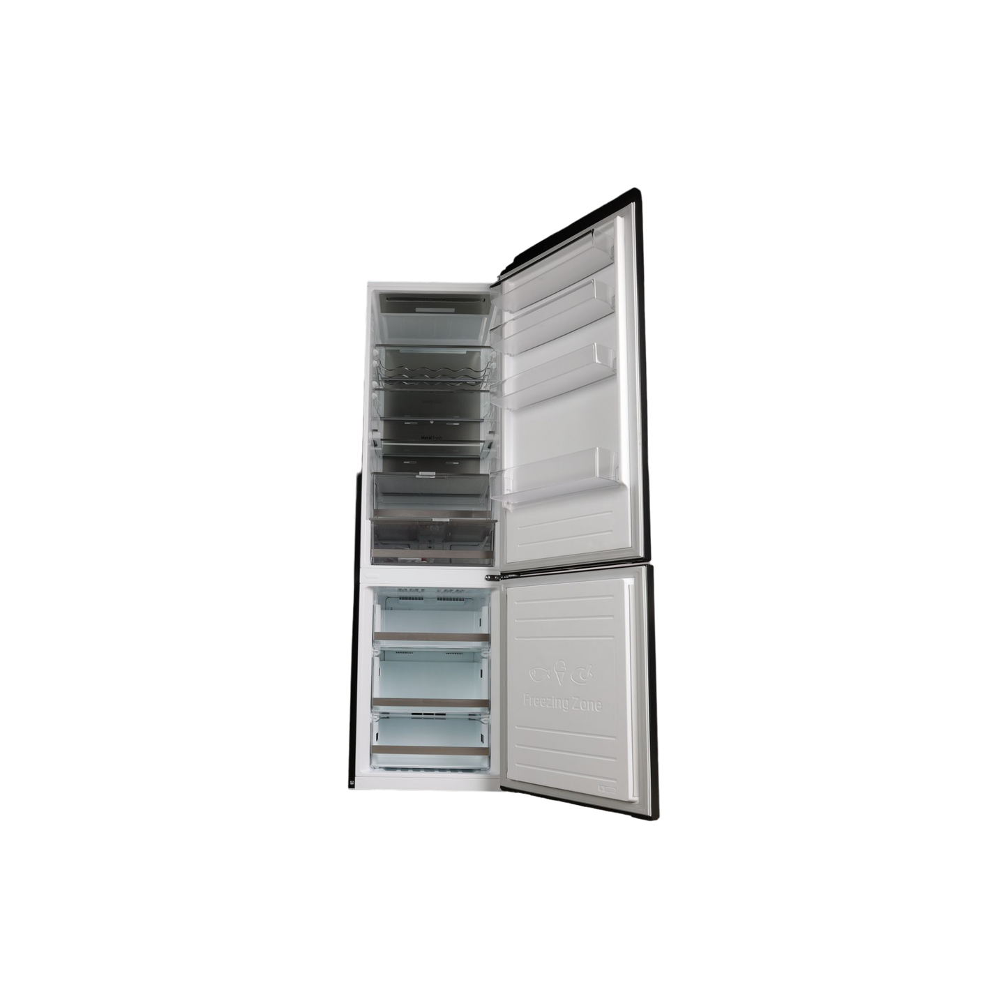 Réfrigérateur Avec Congélateur 384 L Reconditionné LG GBB92MCBAP : vue de l'intérieur
