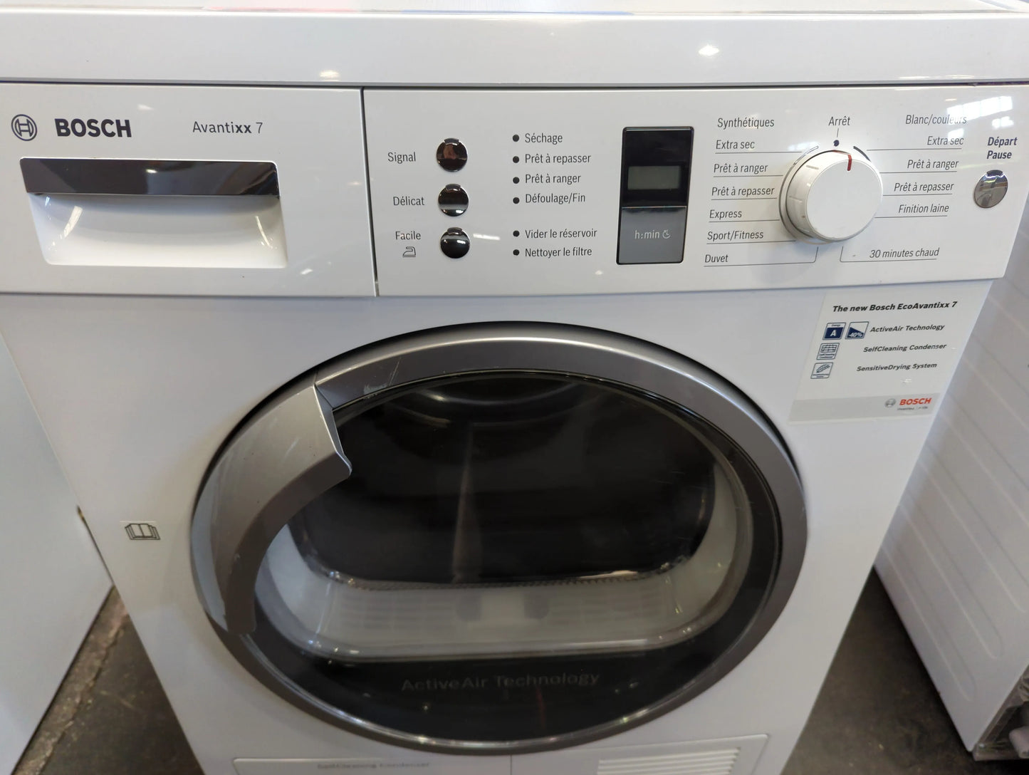 Seche-Linge Condensation 7 kg Reconditionné BOSCH WTW86380FF : vue du côté gauche