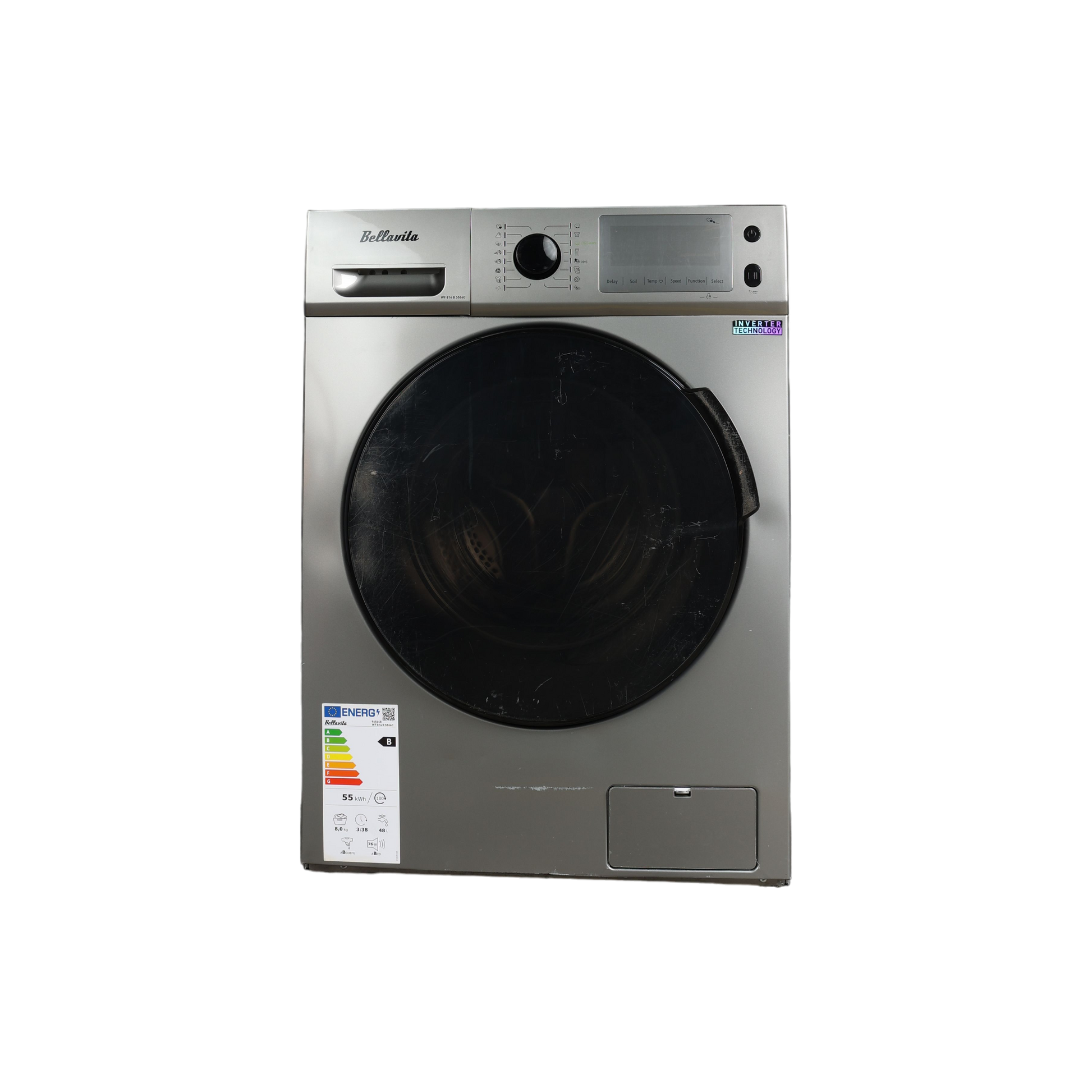 Lave-Linge Hublot 8 kg Reconditionné BELLAVITA WF 814 B S566C : vue de face
