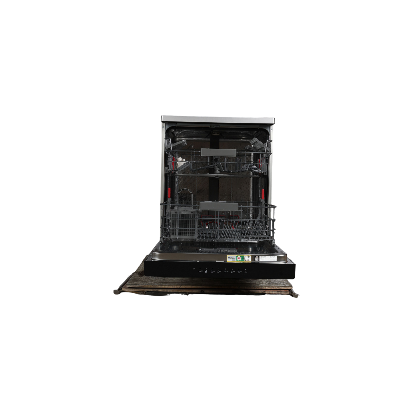 Lave-Vaisselle Pose Libre 14 Cvts Reconditionné WHIRLPOOL WFC3C34PX : vue de l'intérieur