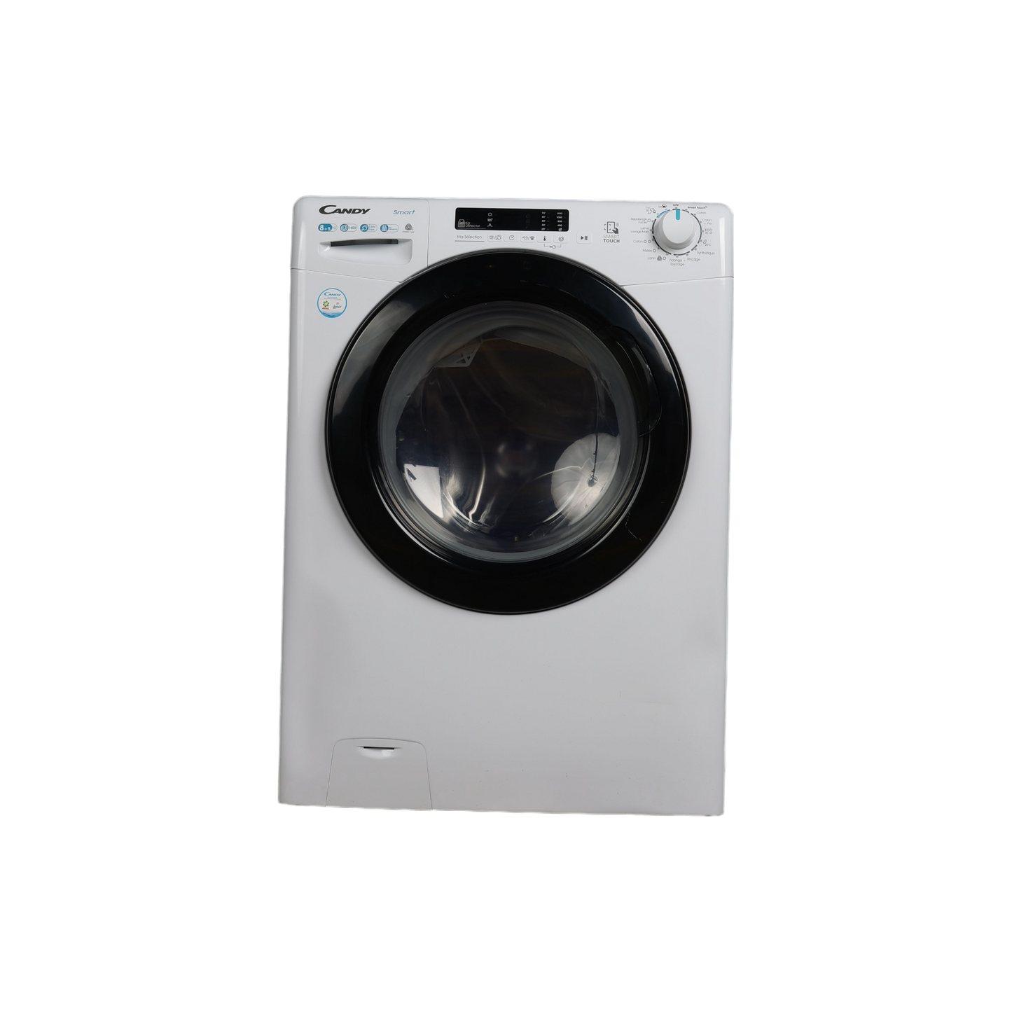 Lave-Linge Sechant 8 kg Reconditionné CANDY CSWS4852DWB4-47 : vue de face