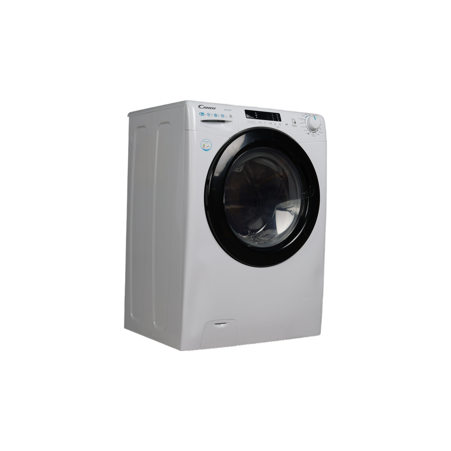 Lave-Linge Sechant 8 kg Reconditionné CANDY CSWS4852DWB4-47 : vue du côté gauche