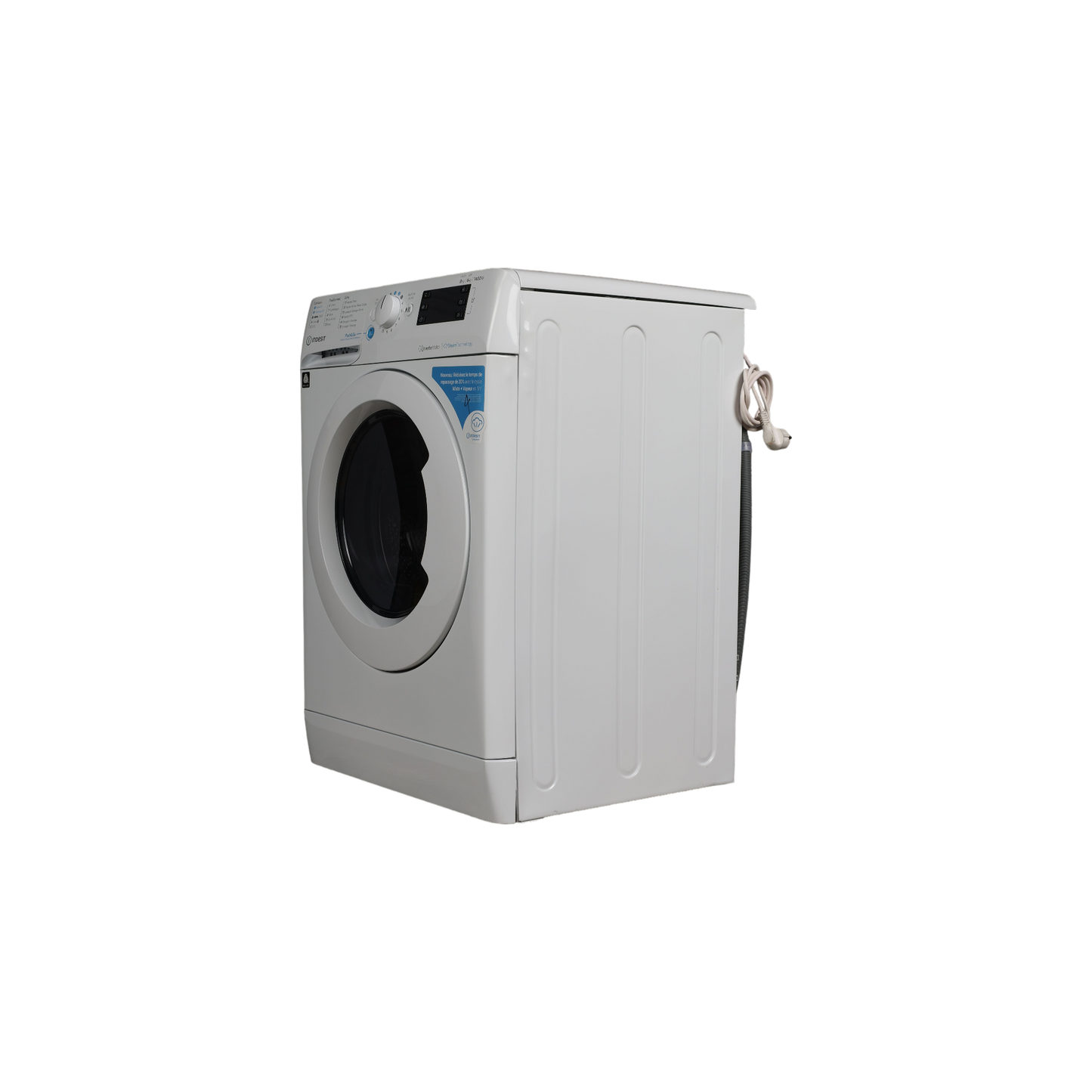 Lave-Linge Sechant 8 kg Reconditionné INDESIT BDE86435WVFR : vue du côté droit