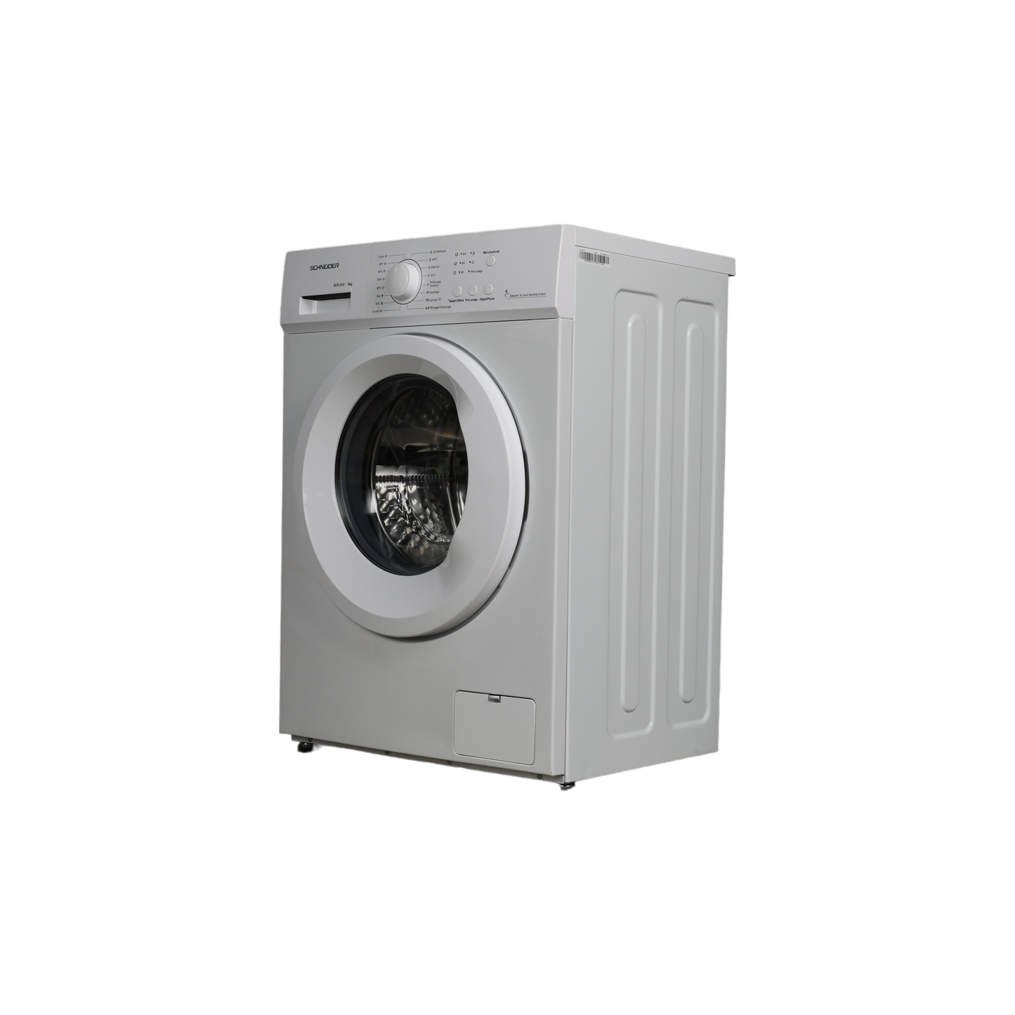 Lave-Linge Hublot 8 kg Reconditionné SCHNEIDER SCFL812 : vue du côté droit