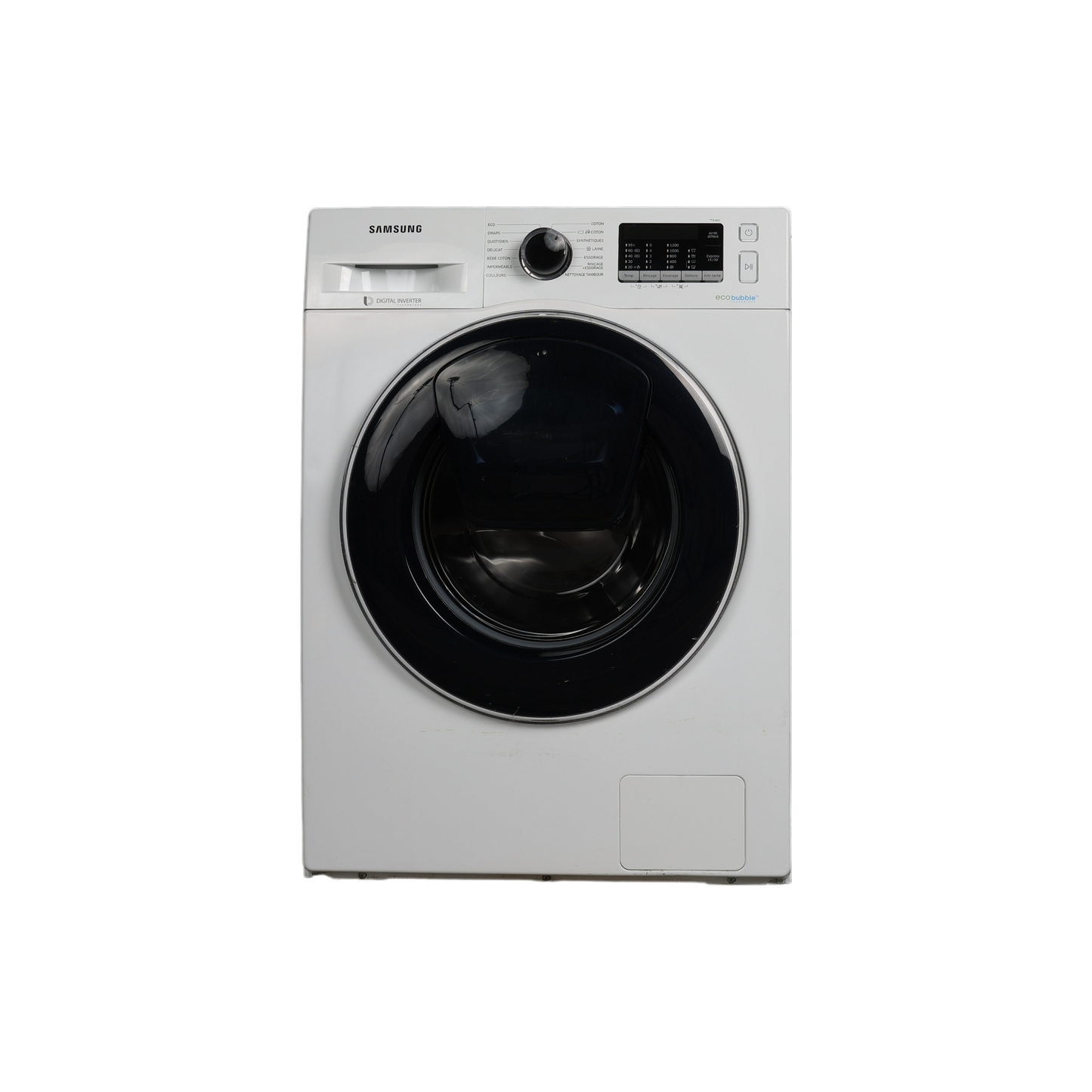 Lave-Linge Hublot 8 kg Reconditionné SAMSUNG WW80K5410UW : vue de face