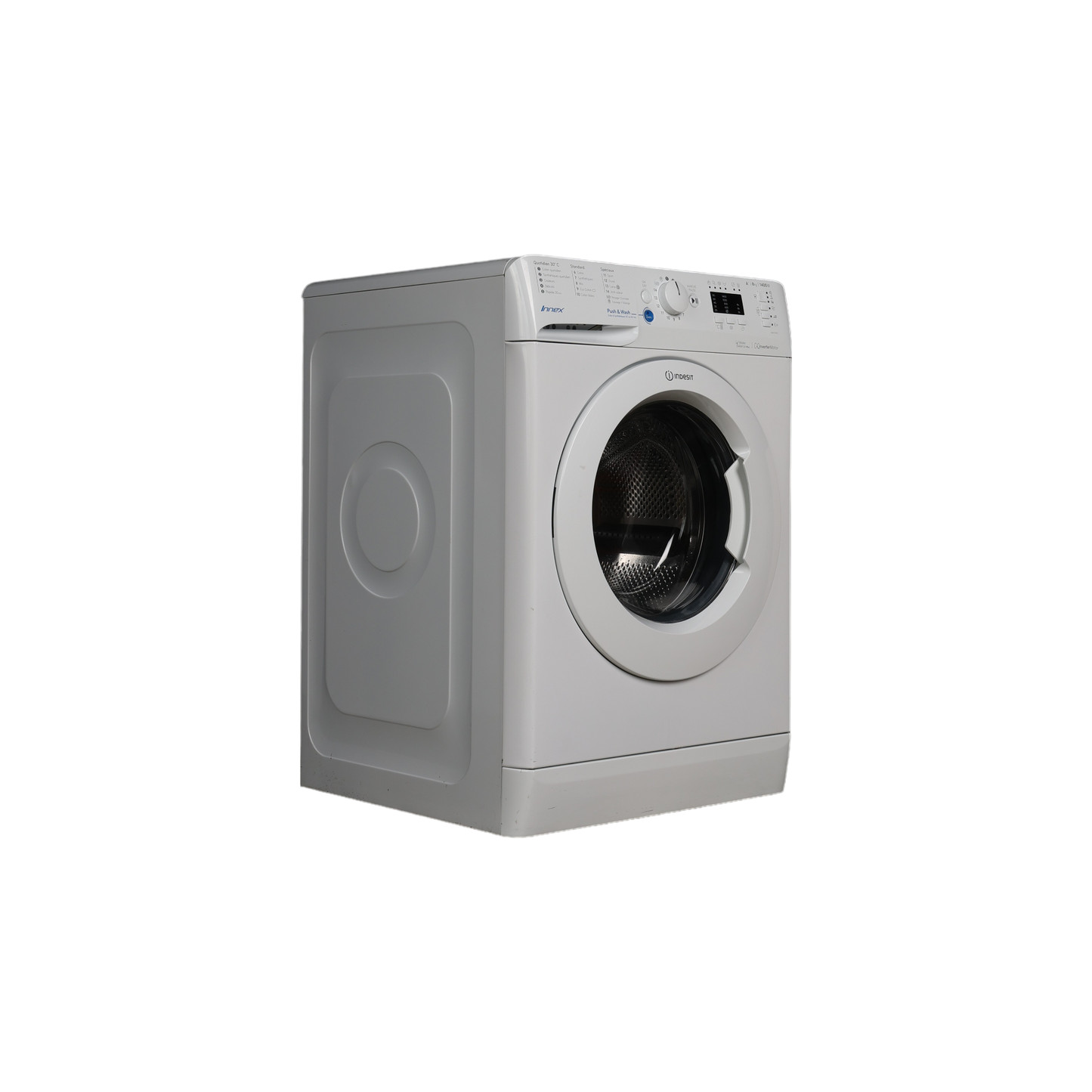 Lave-Linge Hublot 8 kg Reconditionné INDESIT BWA 81482X W FR : vue du côté droit