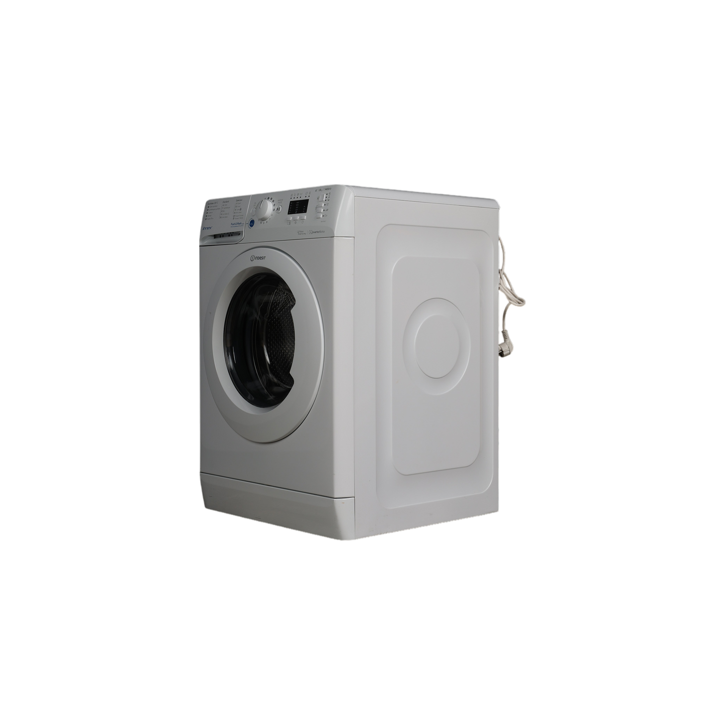 Lave-Linge Hublot 8 kg Reconditionné INDESIT BWA 81482X W FR : vue du côté gauche