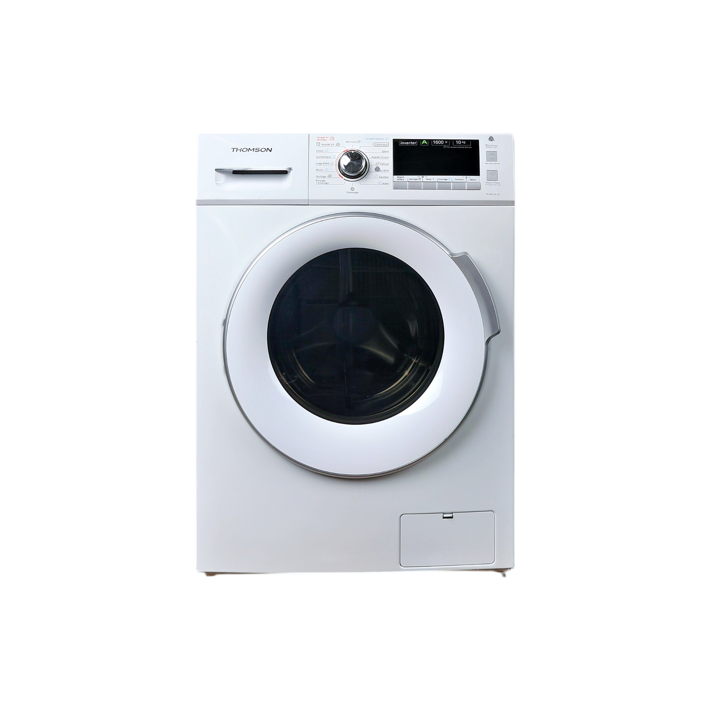 Lave-Linge Sechant 10 kg Reconditionné THOMSON THWD16107 : vue de face