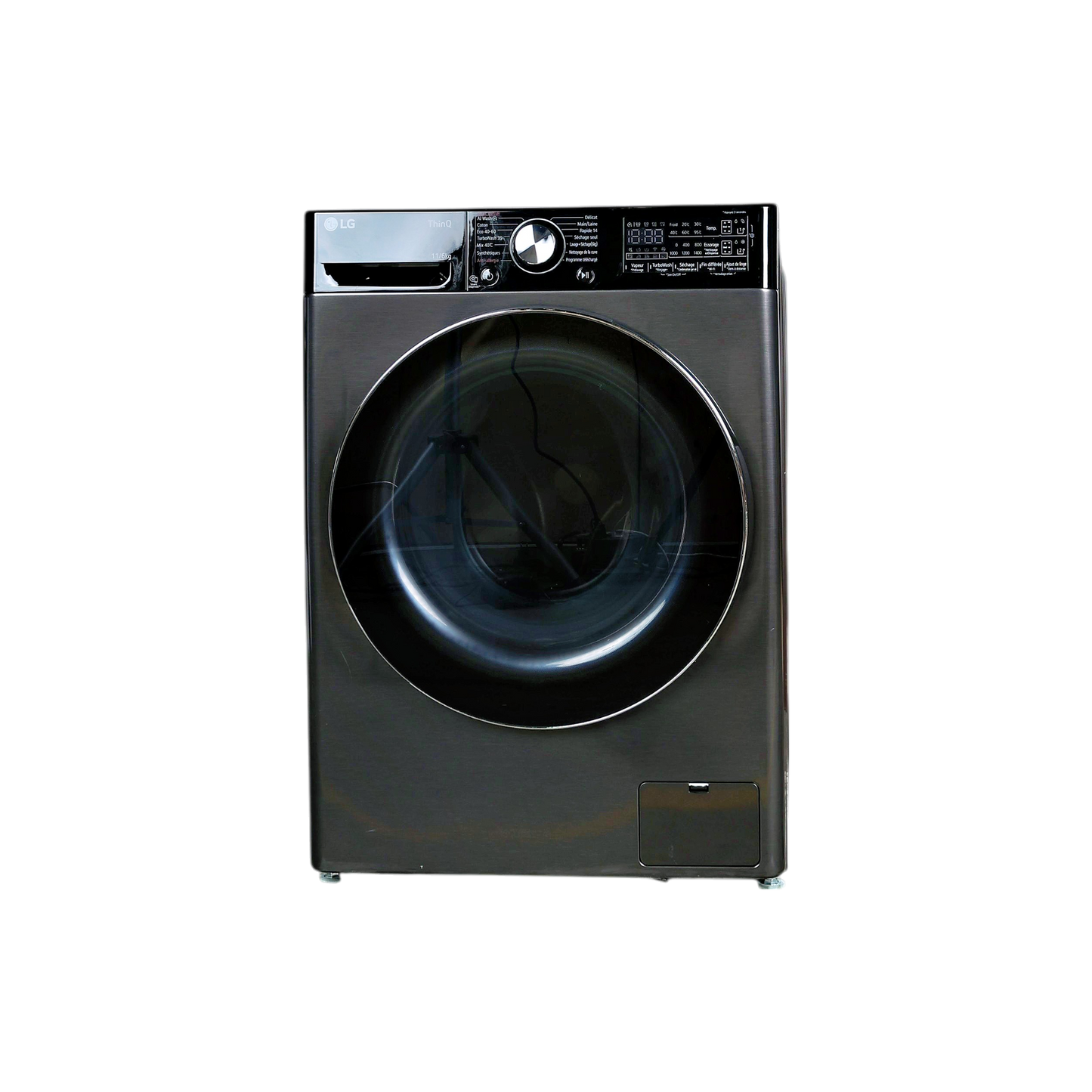 Lave-Linge Sechant 11 kg Reconditionné LG F164R78BSTA : vue de face