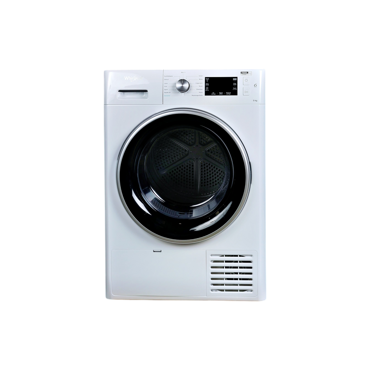 Seche-Linge Pompe À Chaleur 9 kg Reconditionné WHIRLPOOL FFTDNM229X2BSFR : vue de face