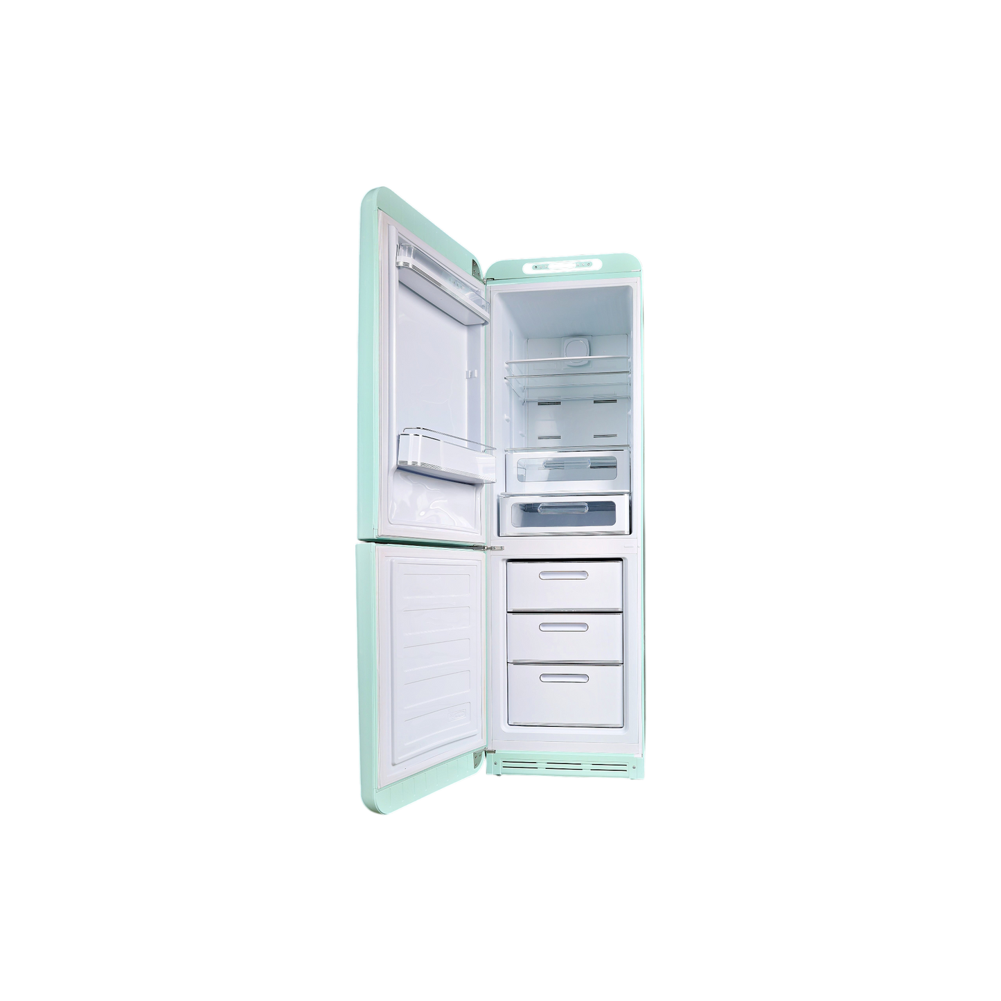 Réfrigérateur Avec Congélateur 331 L Reconditionné SMEG FAB32LPG3 : vue de l'intérieur