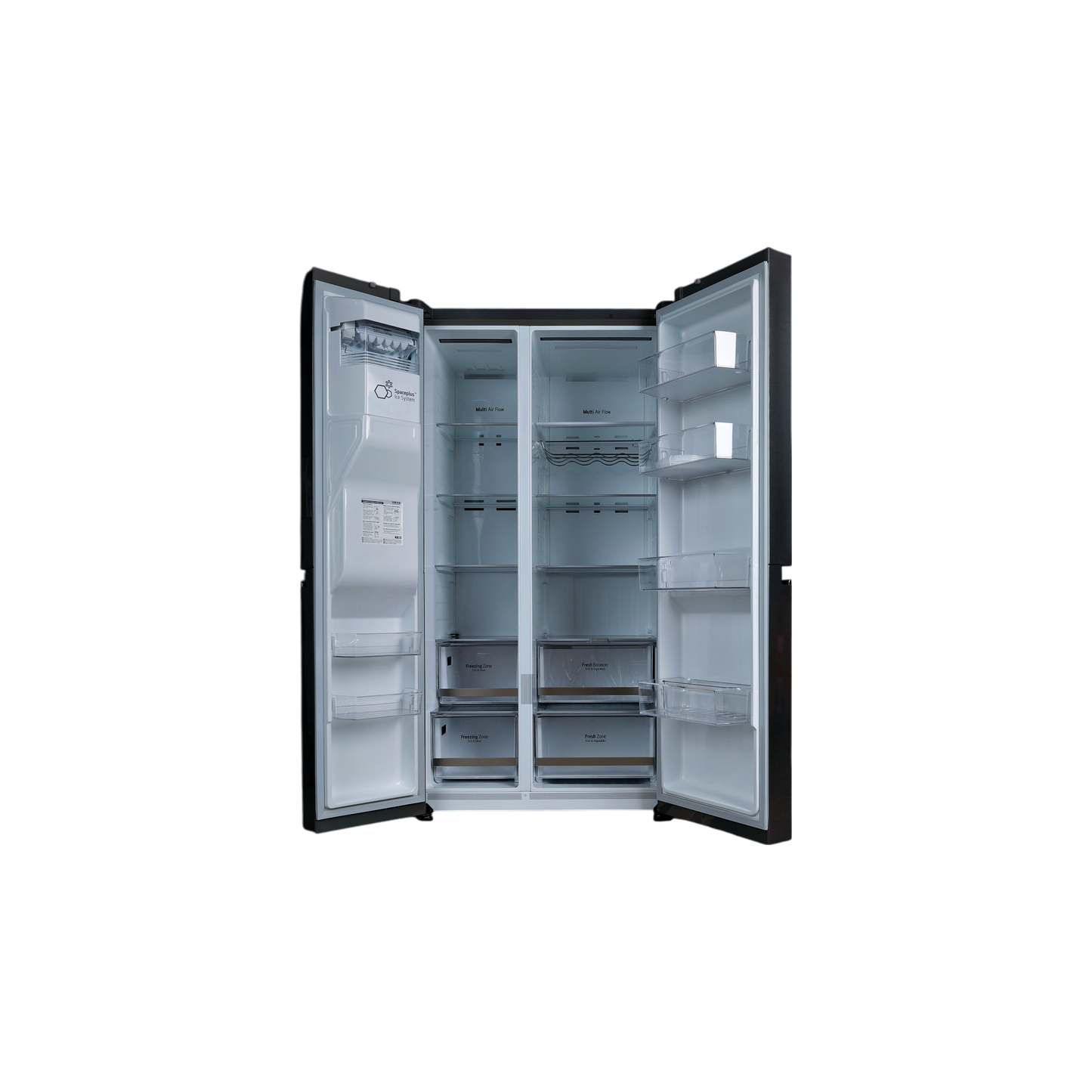 Réfrigérateur Américain 635 L Reconditionné LG GSLV80DSLF : vue de l'intérieur