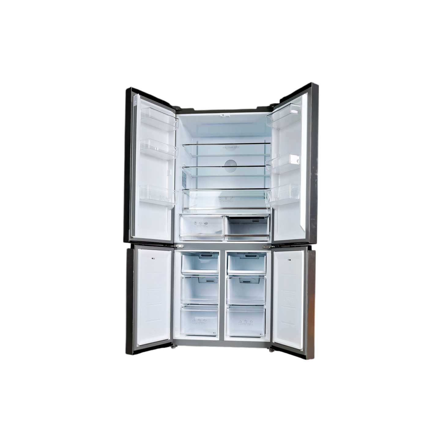 Réfrigérateur Avec Congélateur 511 L Reconditionné ESSENTIEL B ERMVE190-85MIV1 : vue de l'intérieur